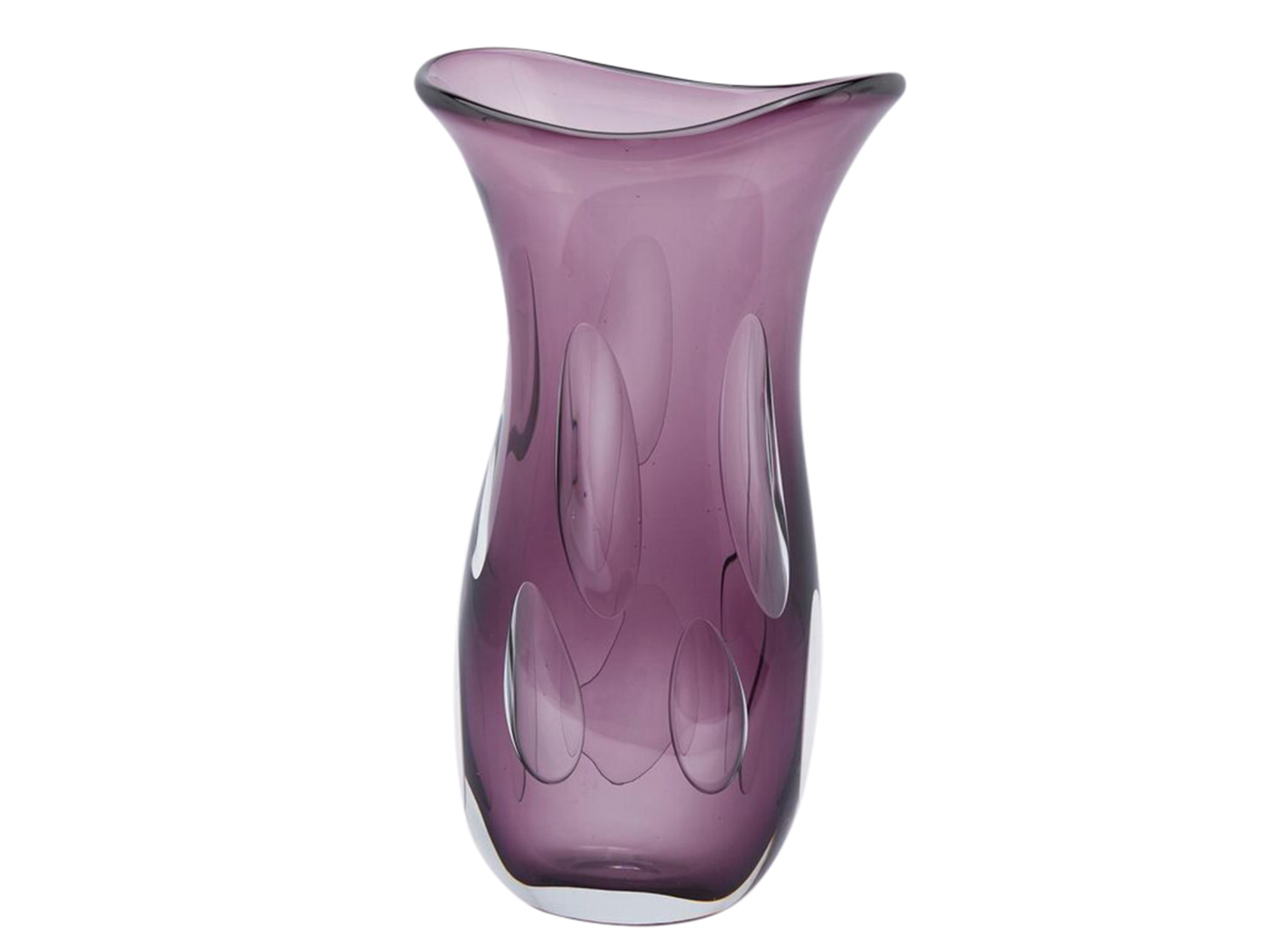 Vase Fluxus Glas Violett H: 37 cm Edg