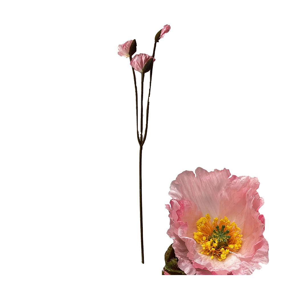 Kunstblumen Mohne Pink Decofinder