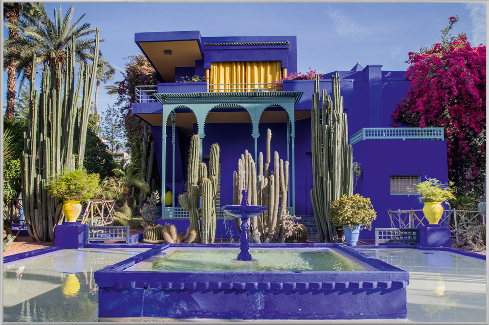 Bild mit Rahmen-Garten in Marrakesch-image LAND