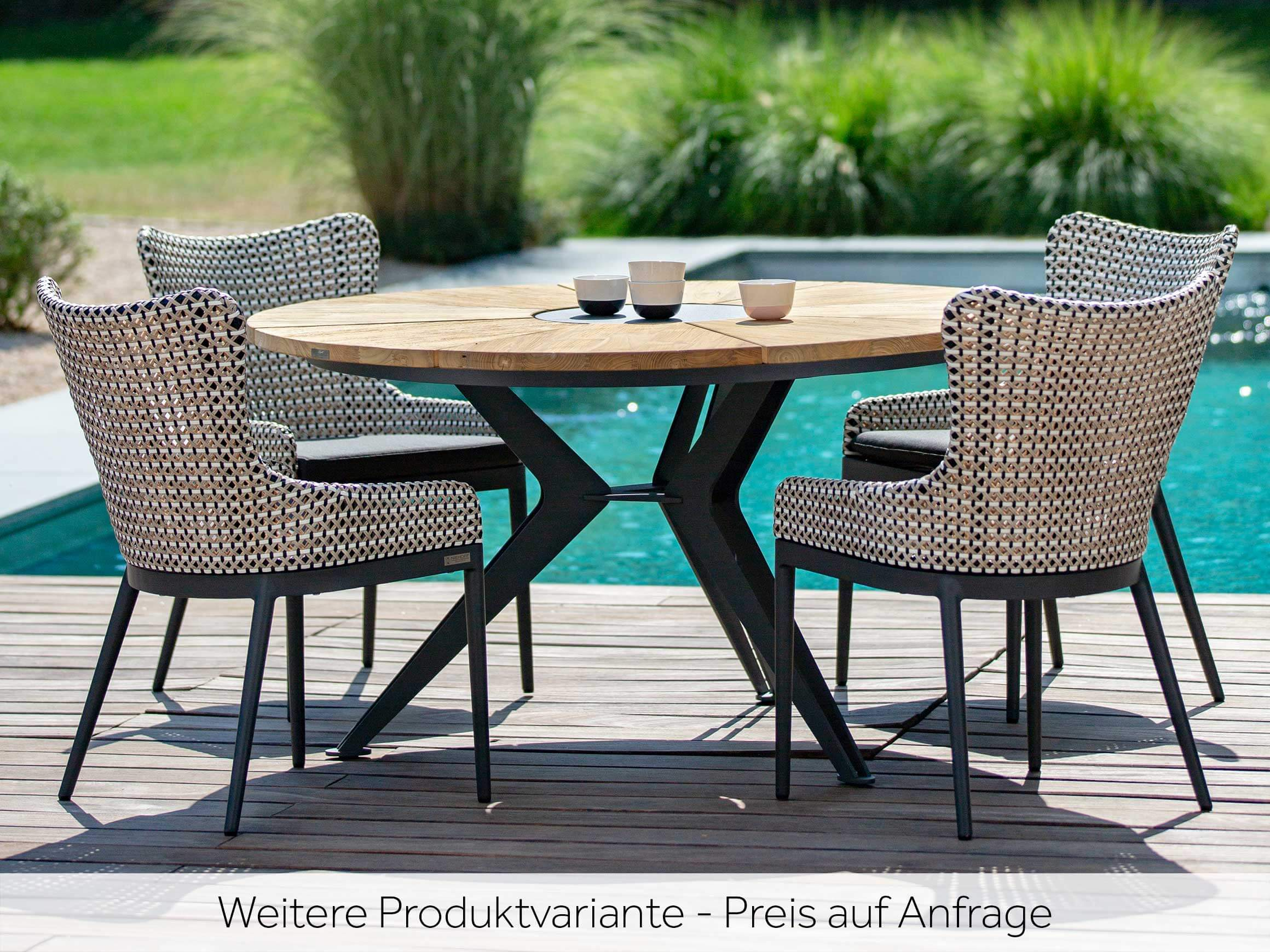 Gartentisch Nicollo Teak Gebürstet von Niehoff