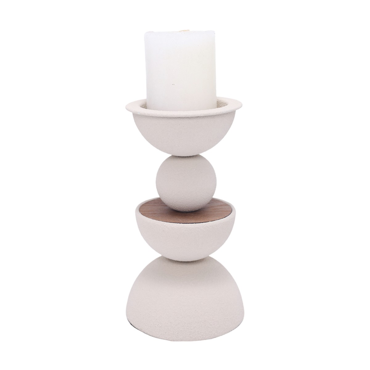 Decofinder Kerzenständer Braunwald Metall Natur Beige | Schubiger Möbel