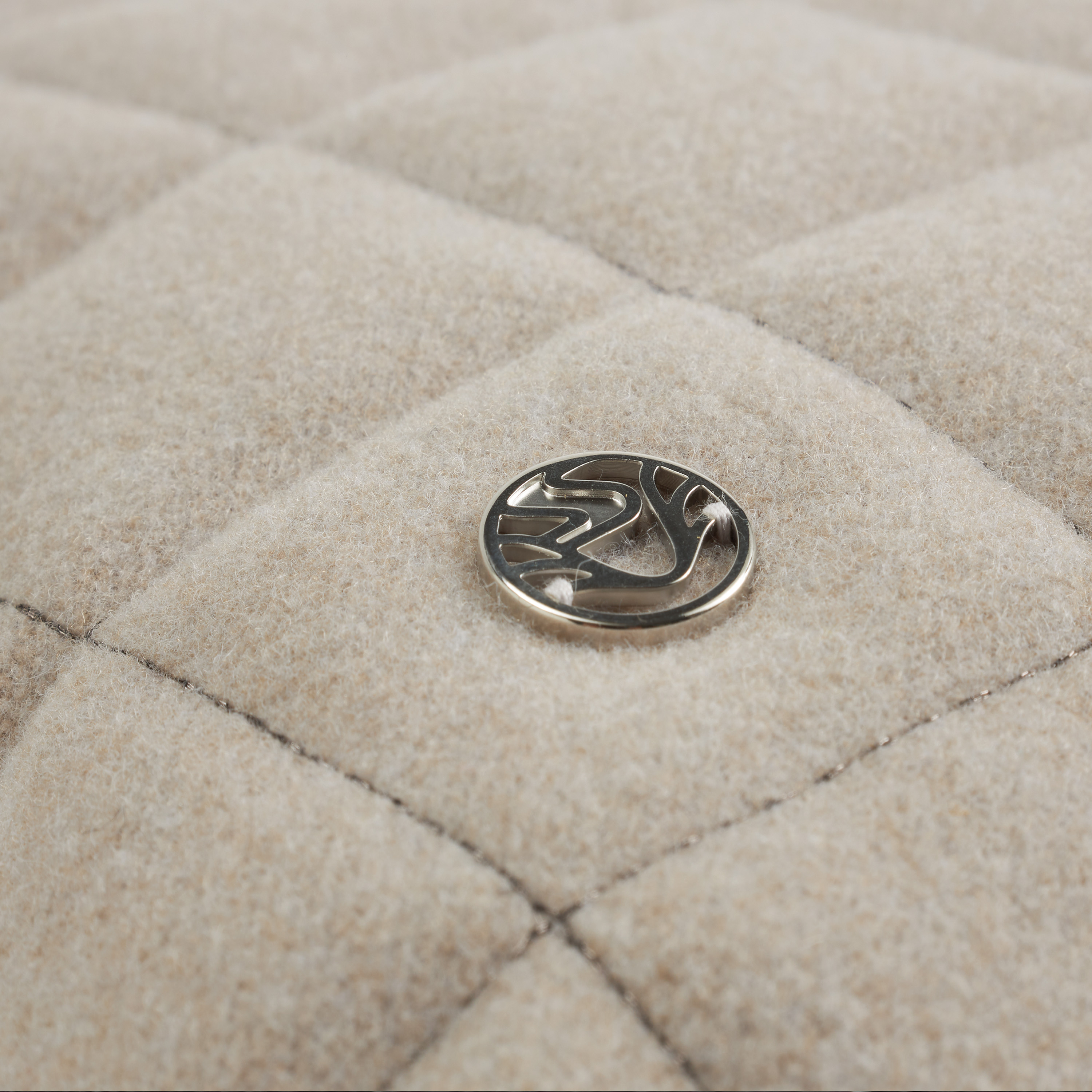 Kissenhülle Patted Check Beige 40x40 cm Stoeckel & Grimmler