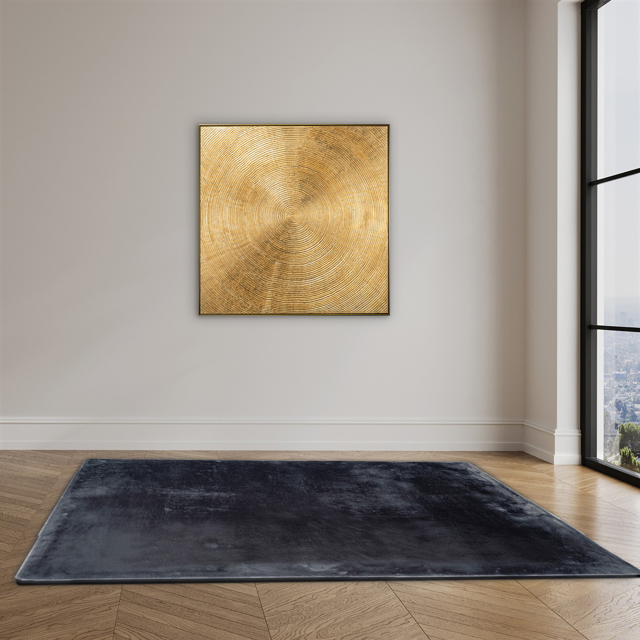 Soft Cloud Graphite rug image LAND