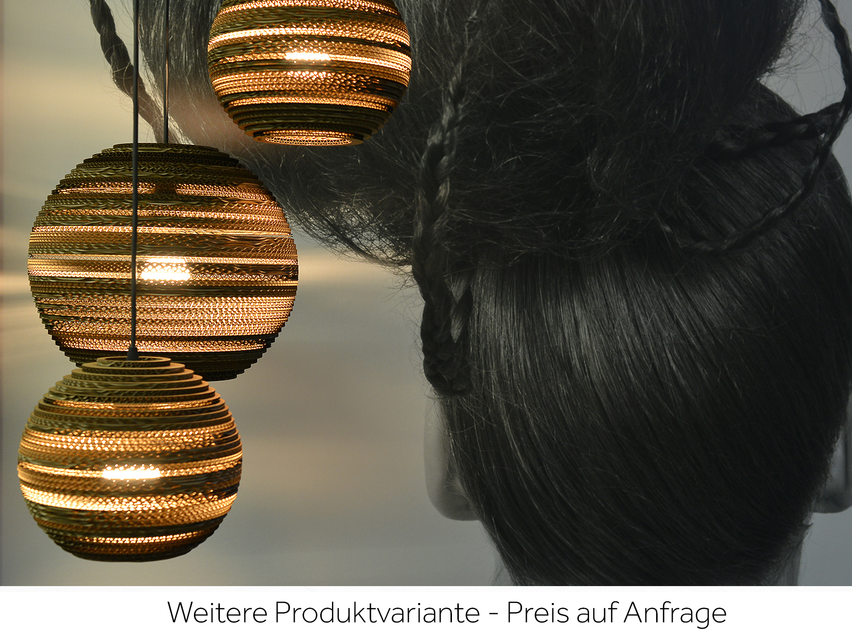 Hängelampe Moon 18 Braun Wo-ow