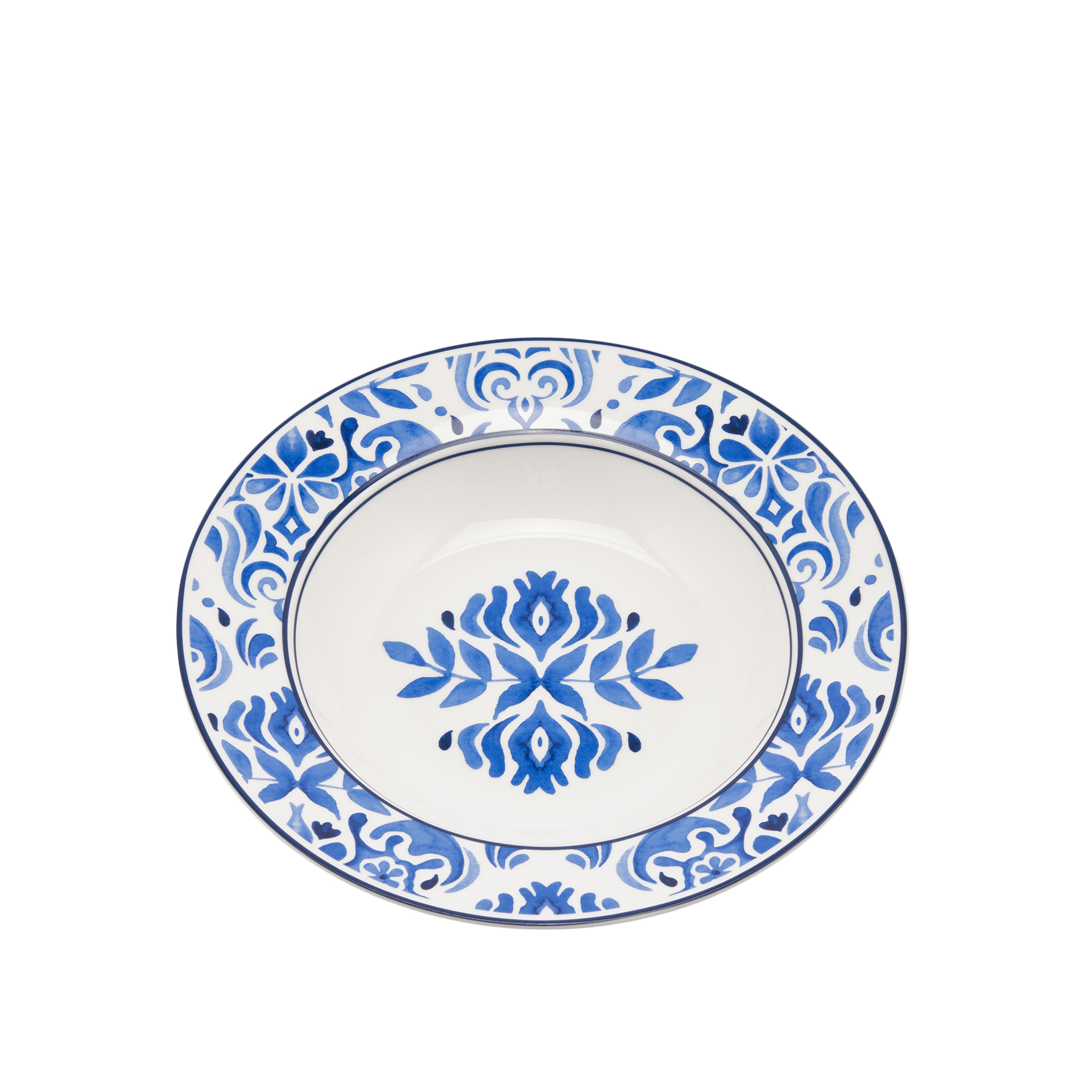 Geschirr Capri Suppeteller Royalblau D: 22 cm Edg