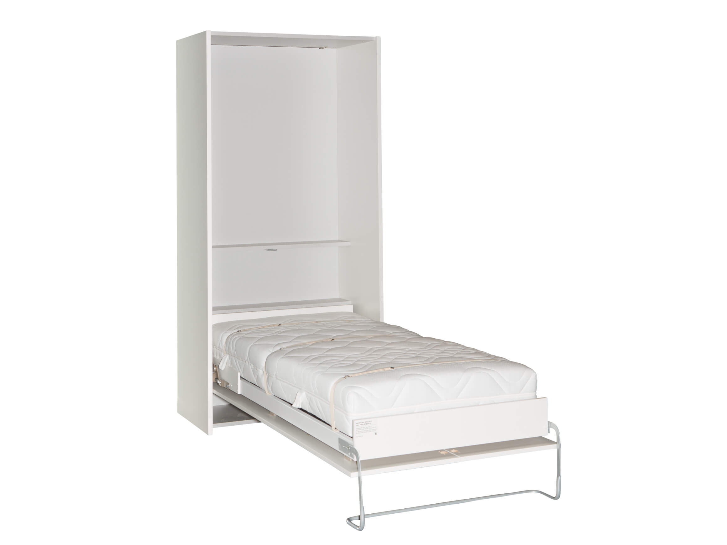 Schrankklappbett Window, Weiss, Liegefläche 90x200 cm