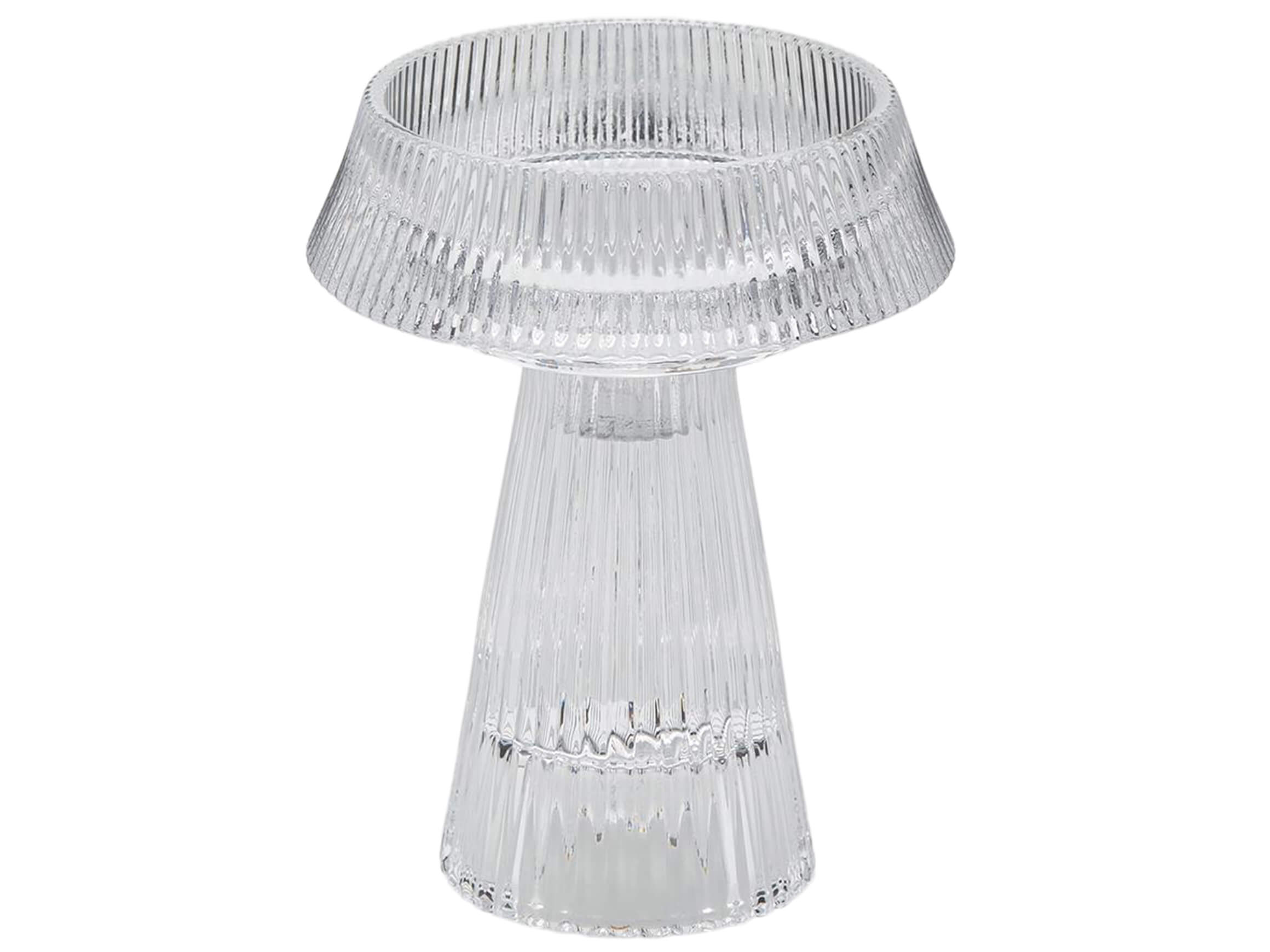 Edg Kerzenständer Klarglas  H: 14 cm  | Schubiger Möbel