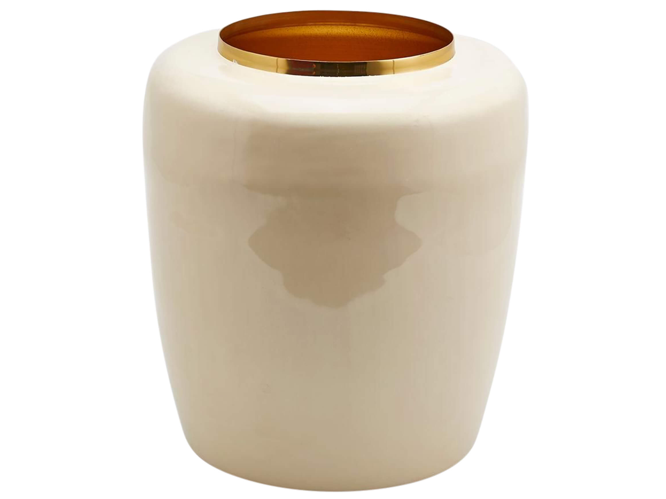 Edg Vase Waterproof Ivory H: 43 cm  | Schubiger Möbel