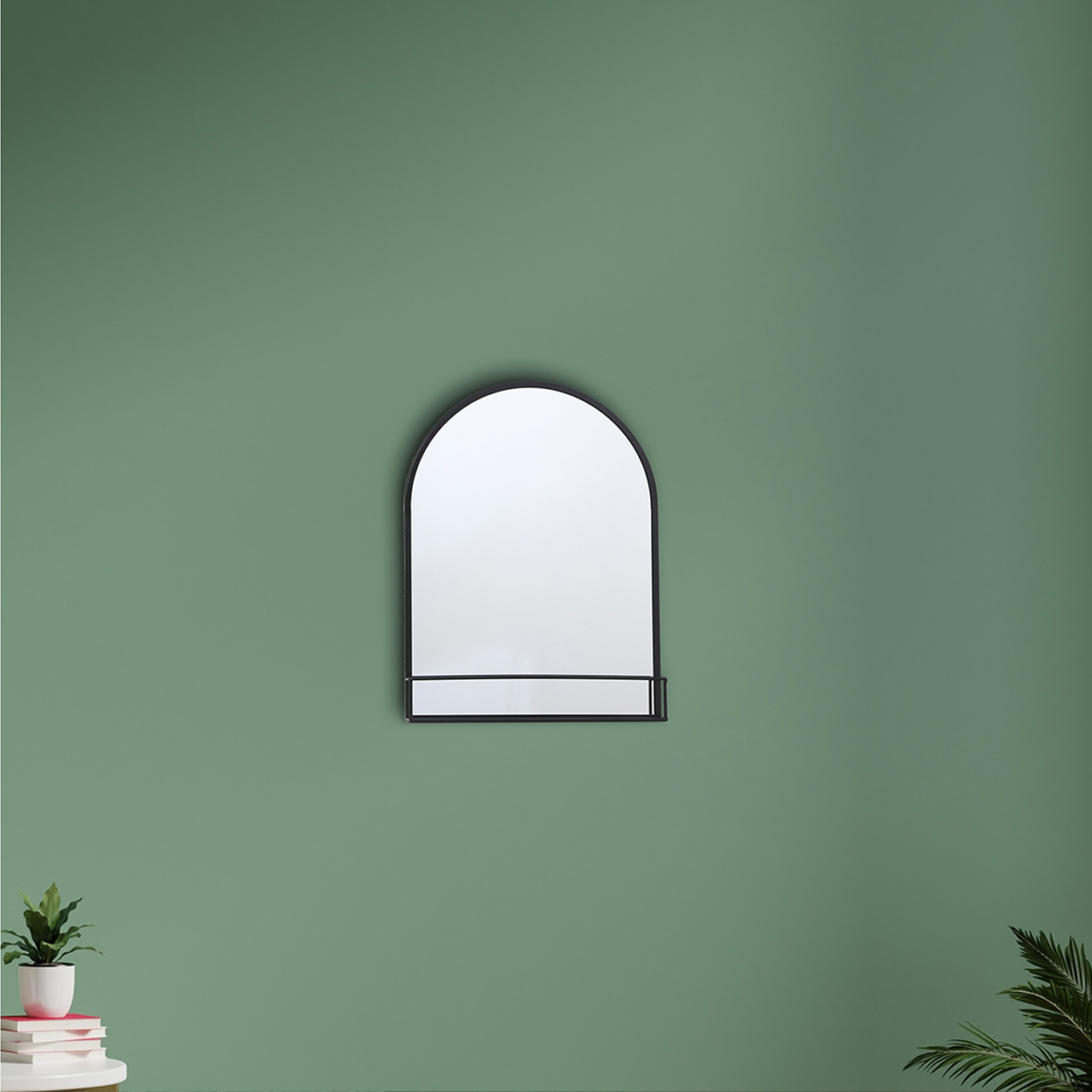 Wall mirror with shelf image LAND