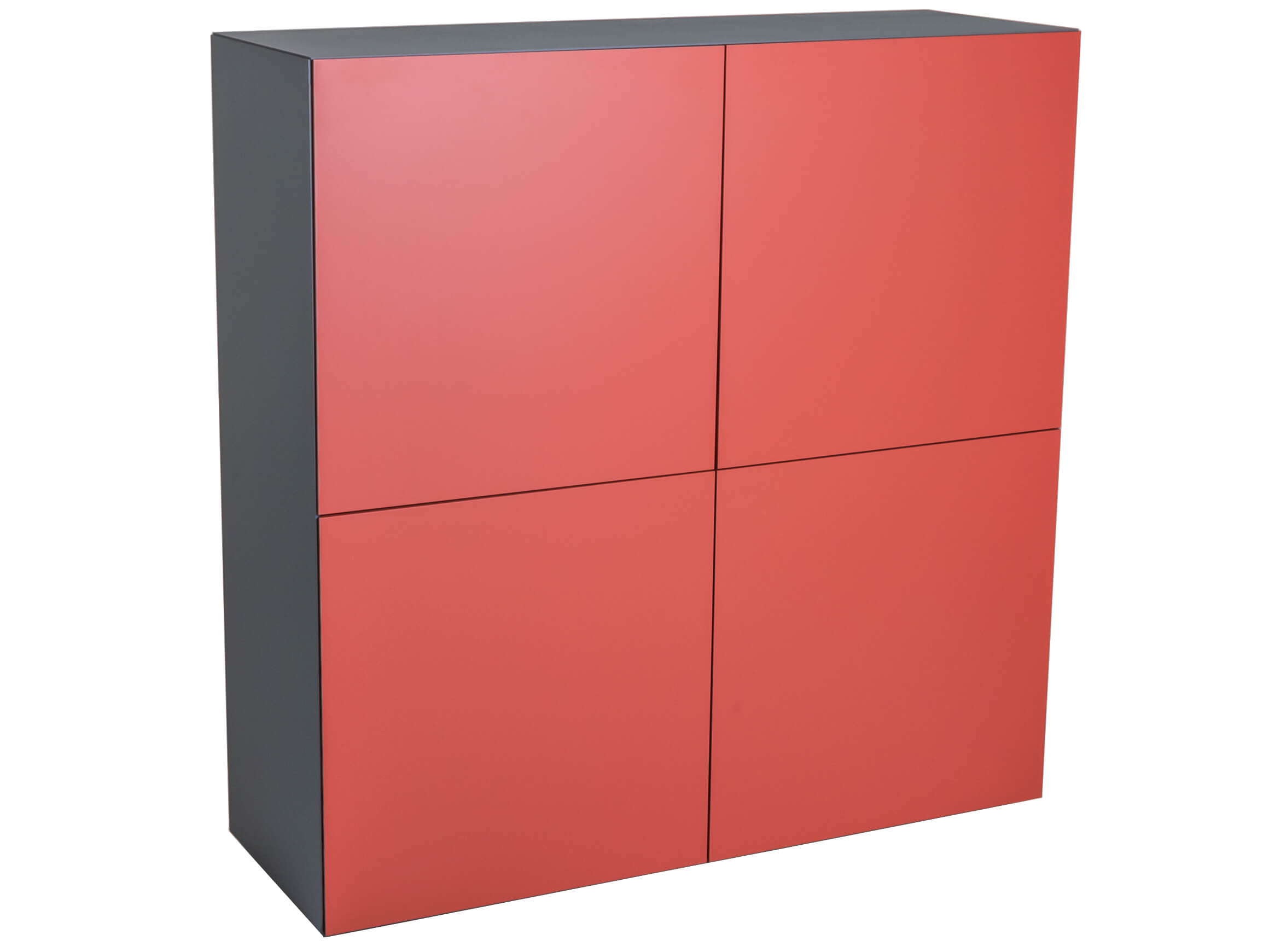 Porto Red Highboard Vifian