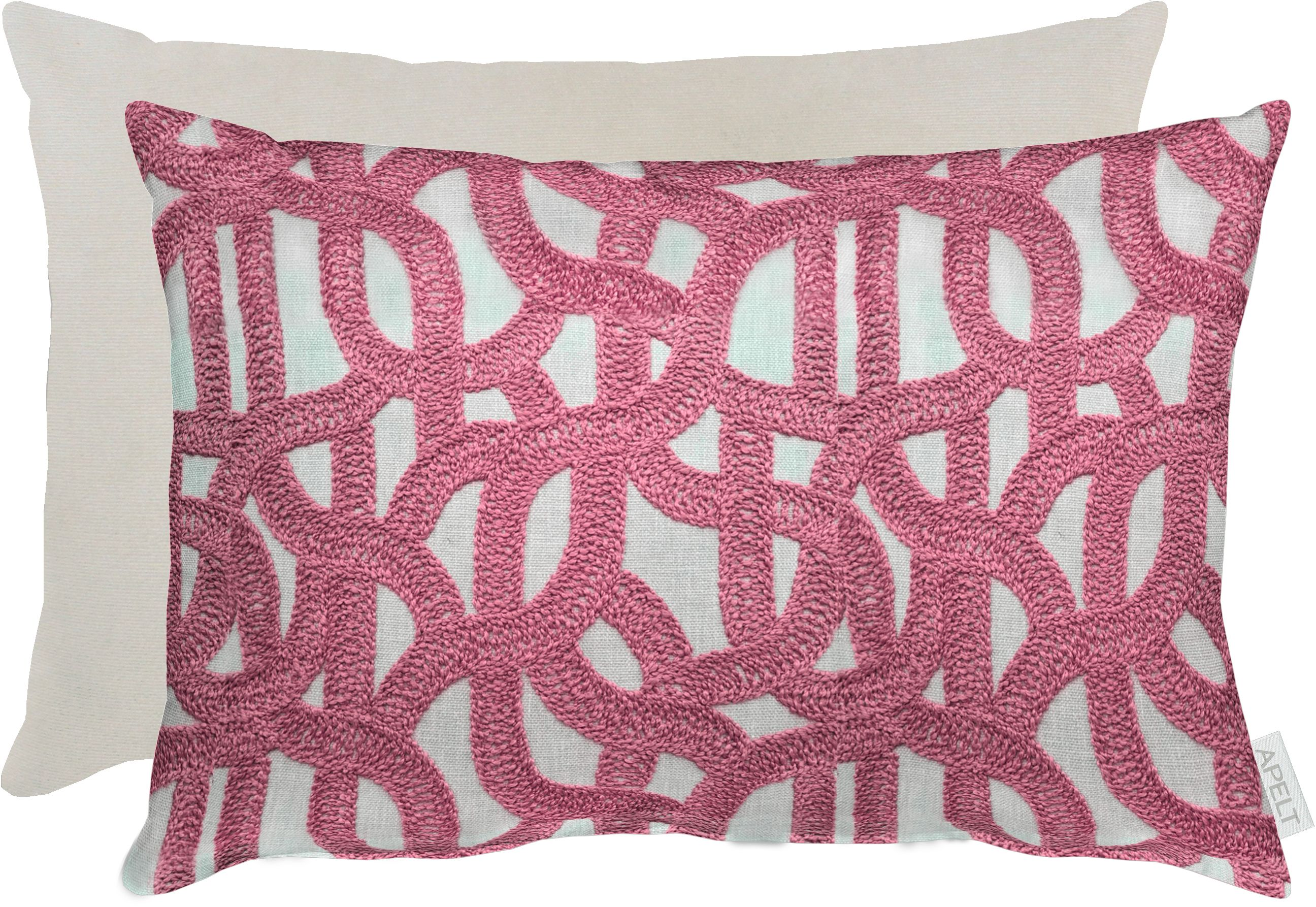 Kissenhüllen Rafia, Pink B: 35 cm Apelt"