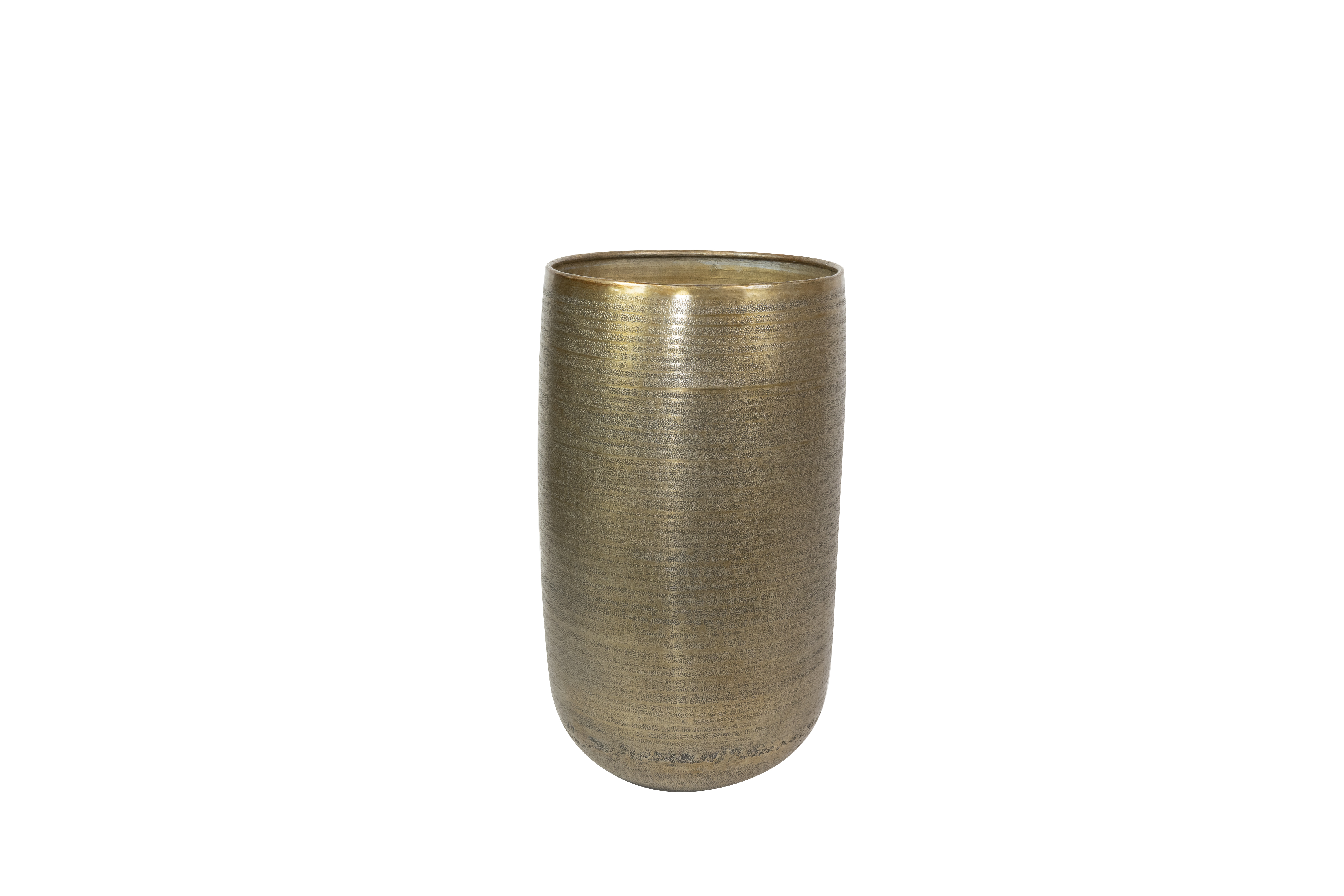 Decofinder Gefäss Rowen, Metall, Gold H: 63 cm  | Schubiger Möbel