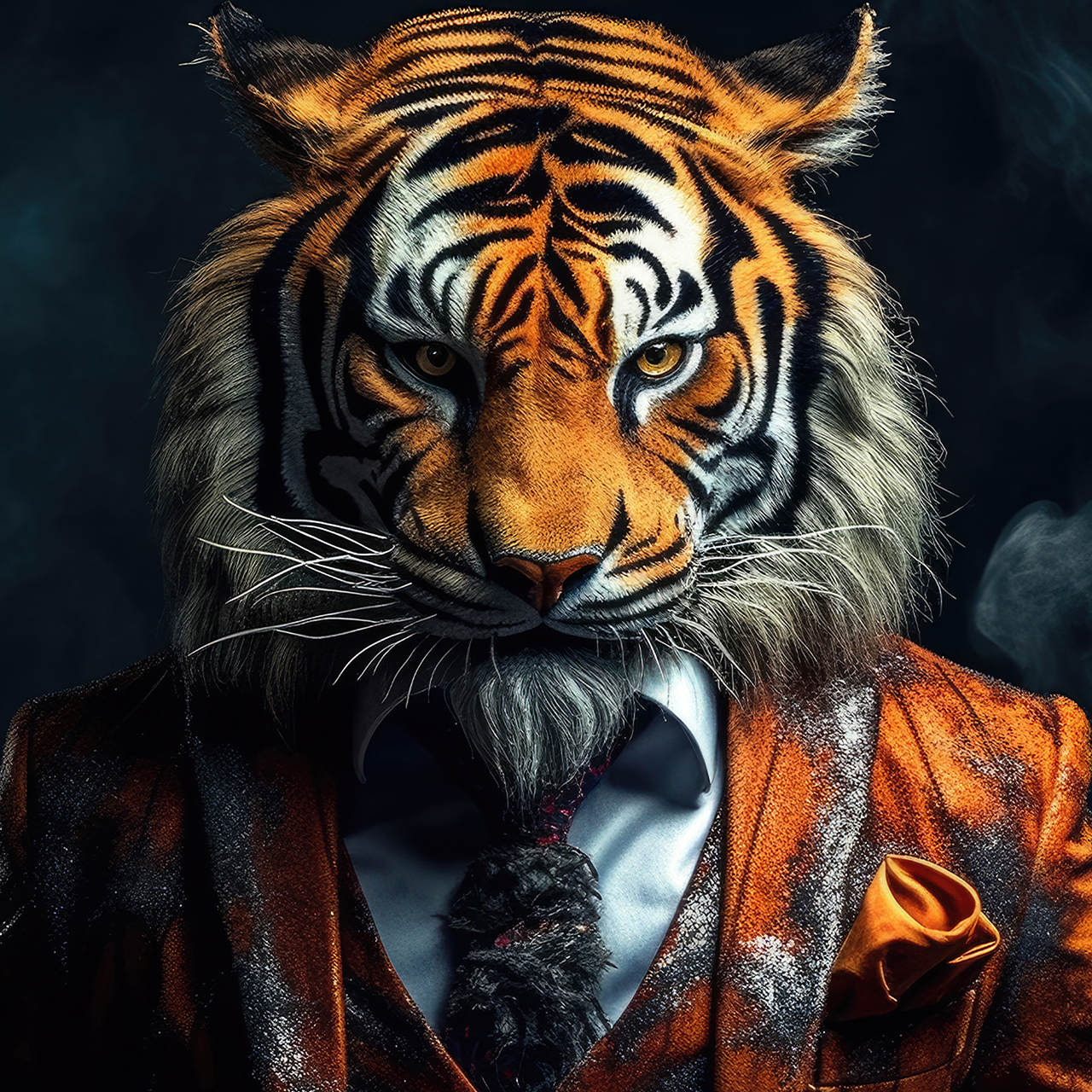 Canvas-Stylish Tiger-image LAND