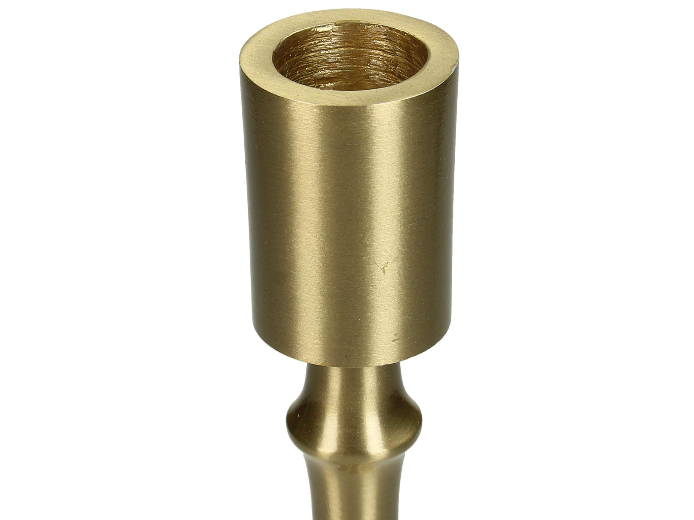 Kerzenleuchter Aluminium Gold H: 24 cm Kersten / Farbe: Gold