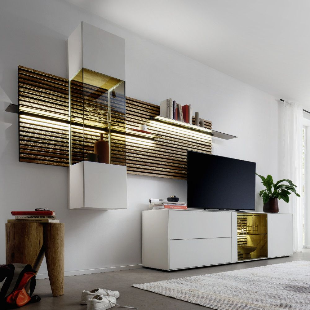 Lamellenpaneel Yonna Hartmann / Farbe: Holzfarbig