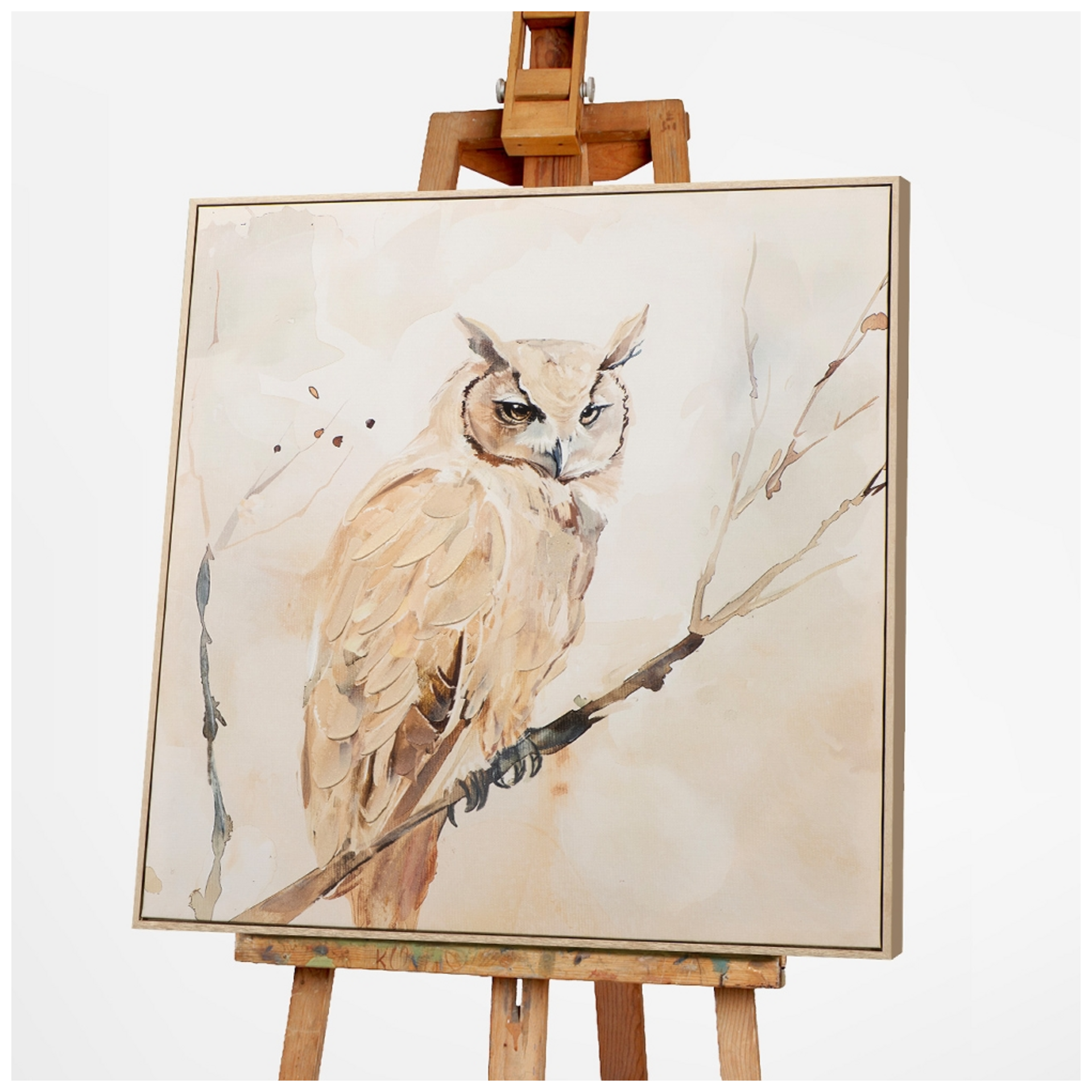 Bild Natural Owl image LAND / Grösse: 80 x 80 cm Bild Natural Owl image LAND / Grösse: 80 x 80 cm
