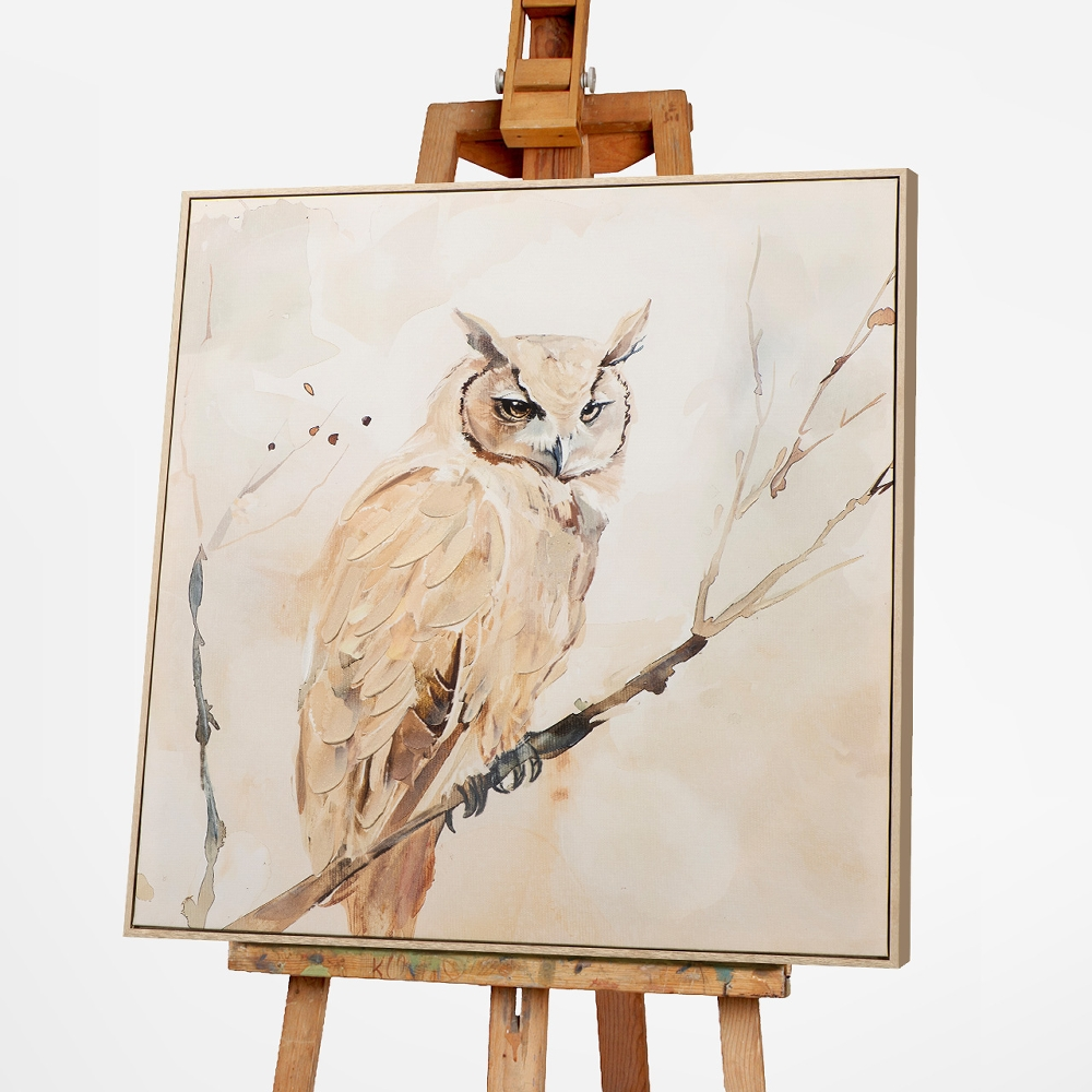 Bild Natural Owl image LAND / Grösse: 80 x 80 cm