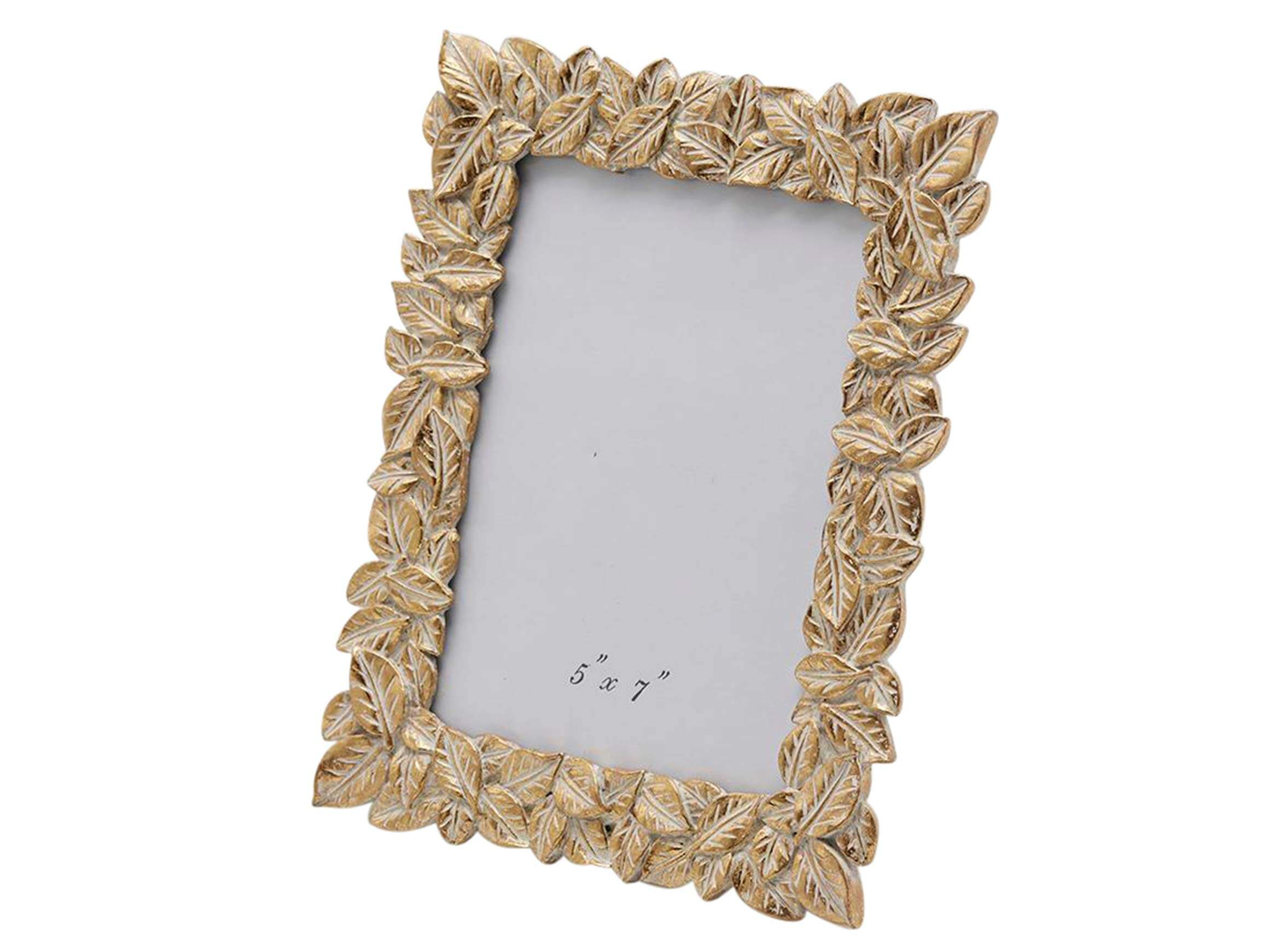 Fotorahmen Blatt Gold h: 23 cm Edg