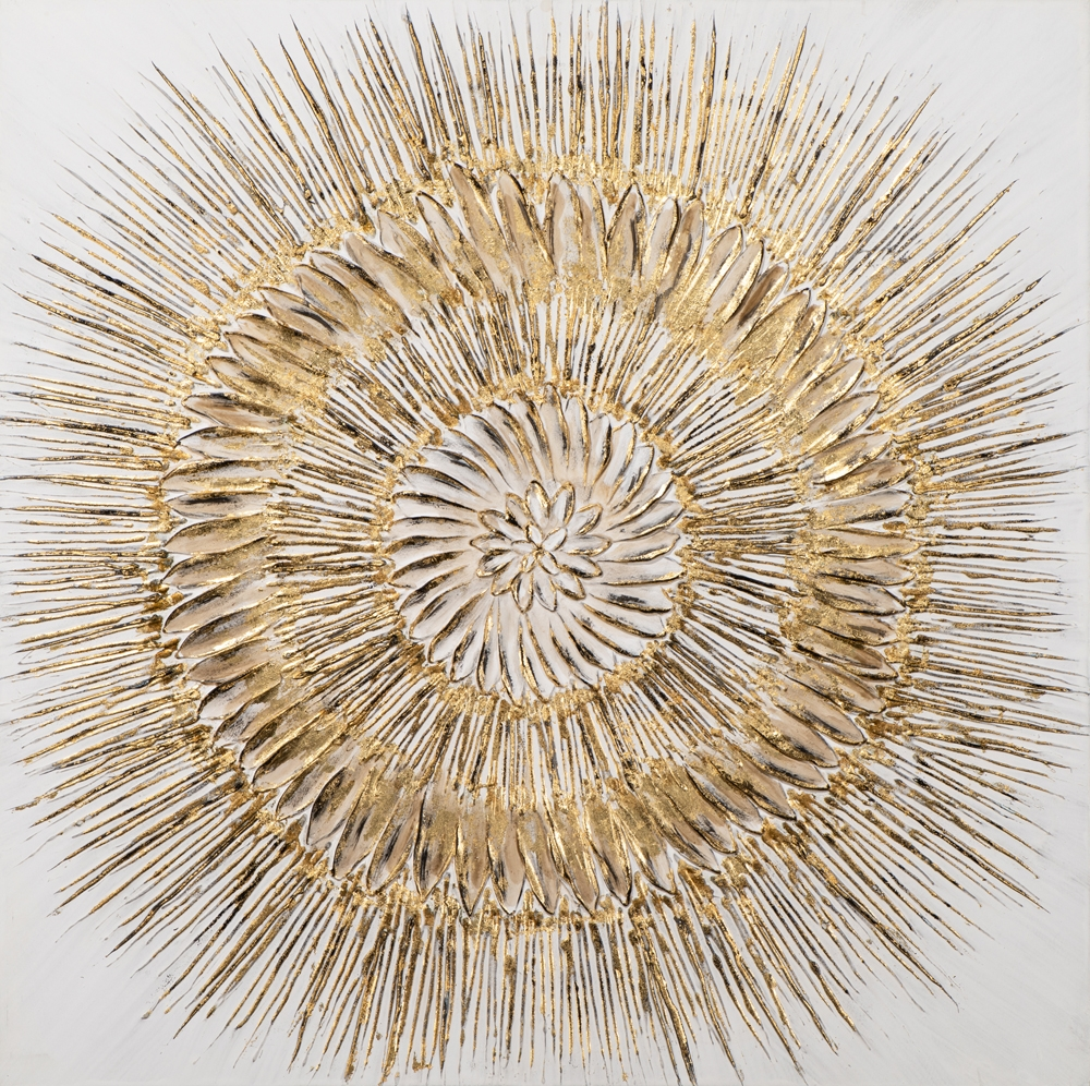 Bild Mandala Goldzauber image LAND / Farbe: Creme-Gold