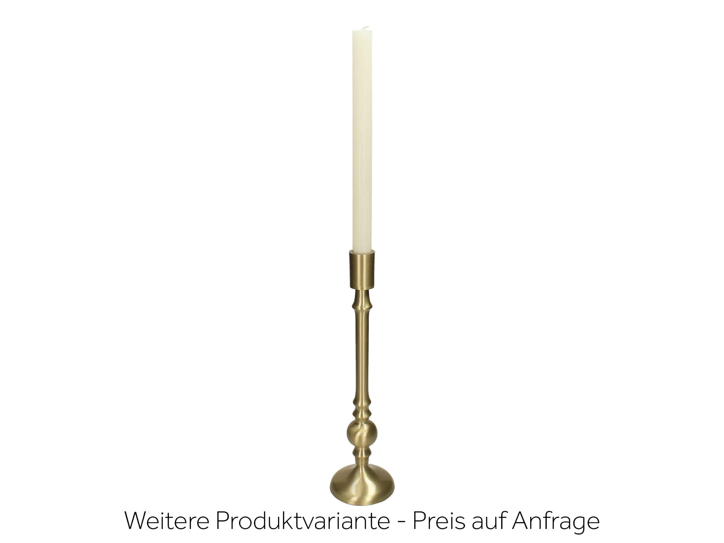 Kerzenleuchter Aluminium Gold H: 33 cm Kersten / Farbe: Gold