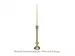 Kerzenleuchter Aluminium Gold H: 33 cm Kersten / Farbe: Gold
