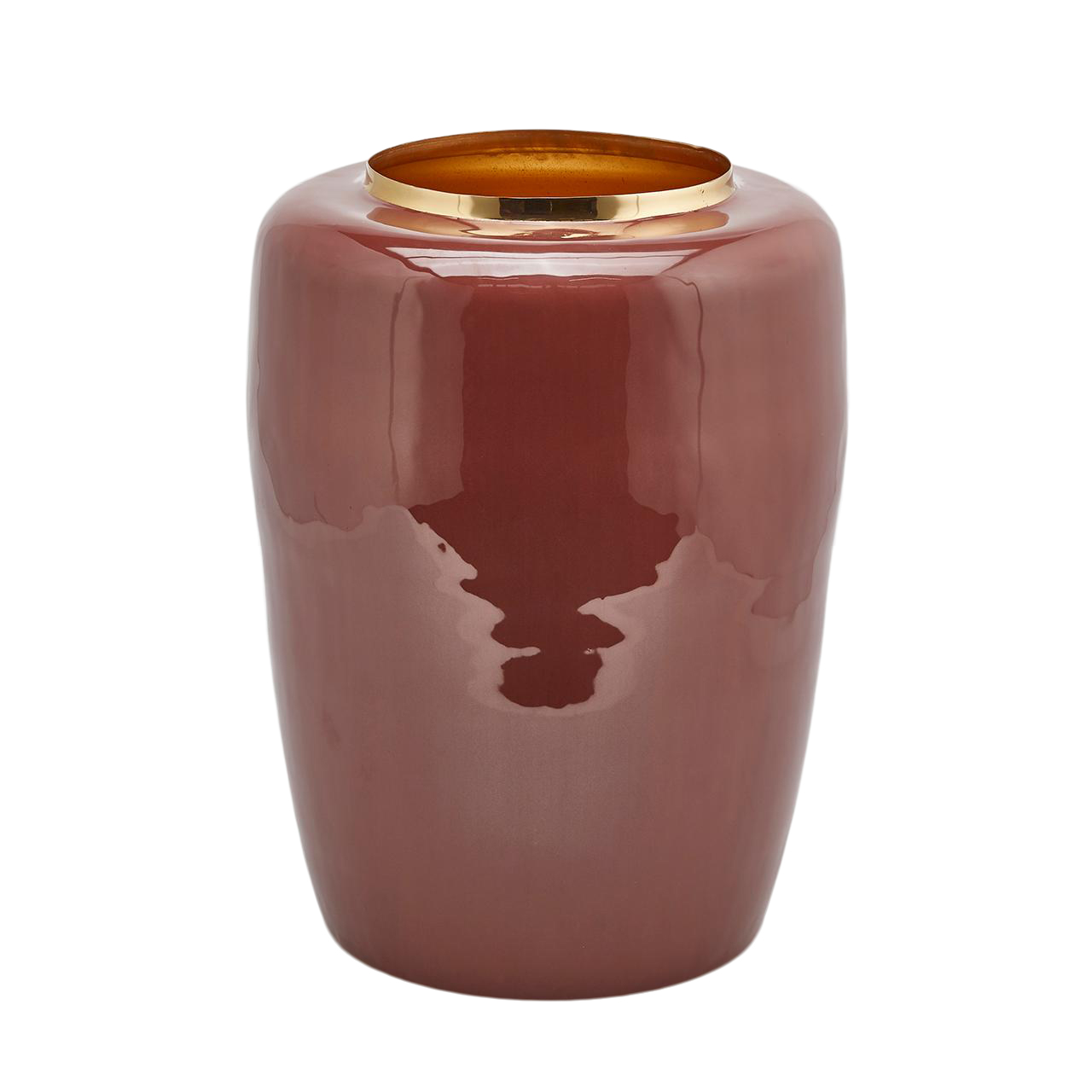 Vase Email Burgunder H: 43 cm Edg