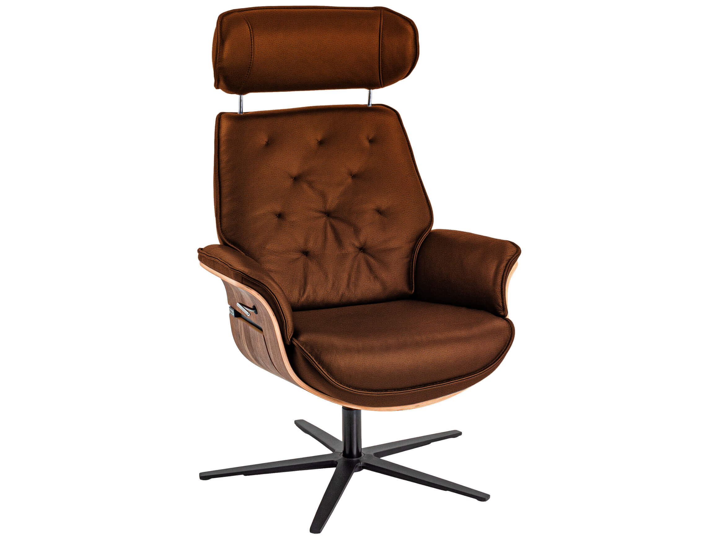 Relaxer Curacao Nussbaum Basic Polipol / Farbe: Zimt / Material: Stoff Basic