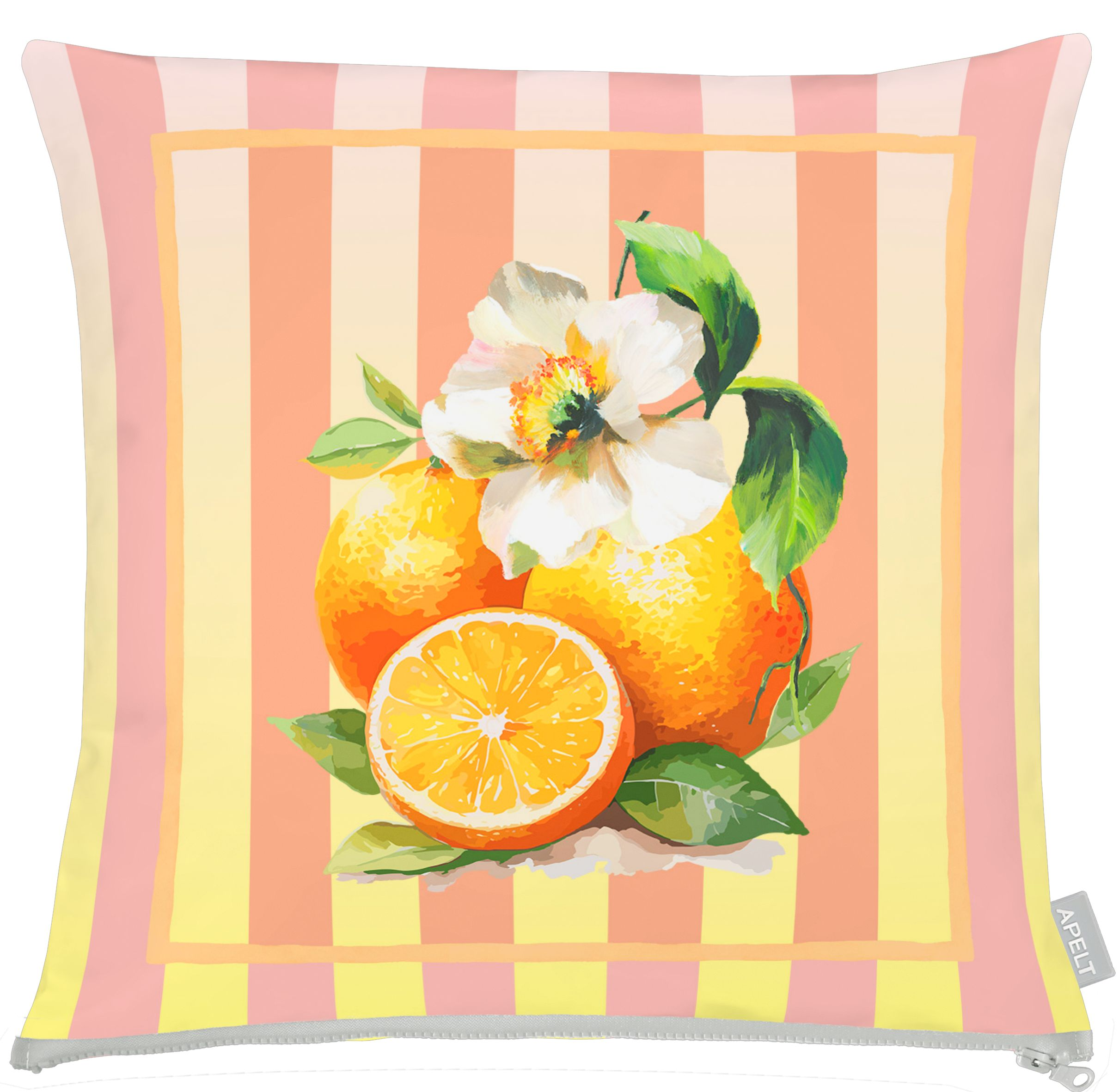 Cushion cover orange blossom orange 50x50 cm Apelt