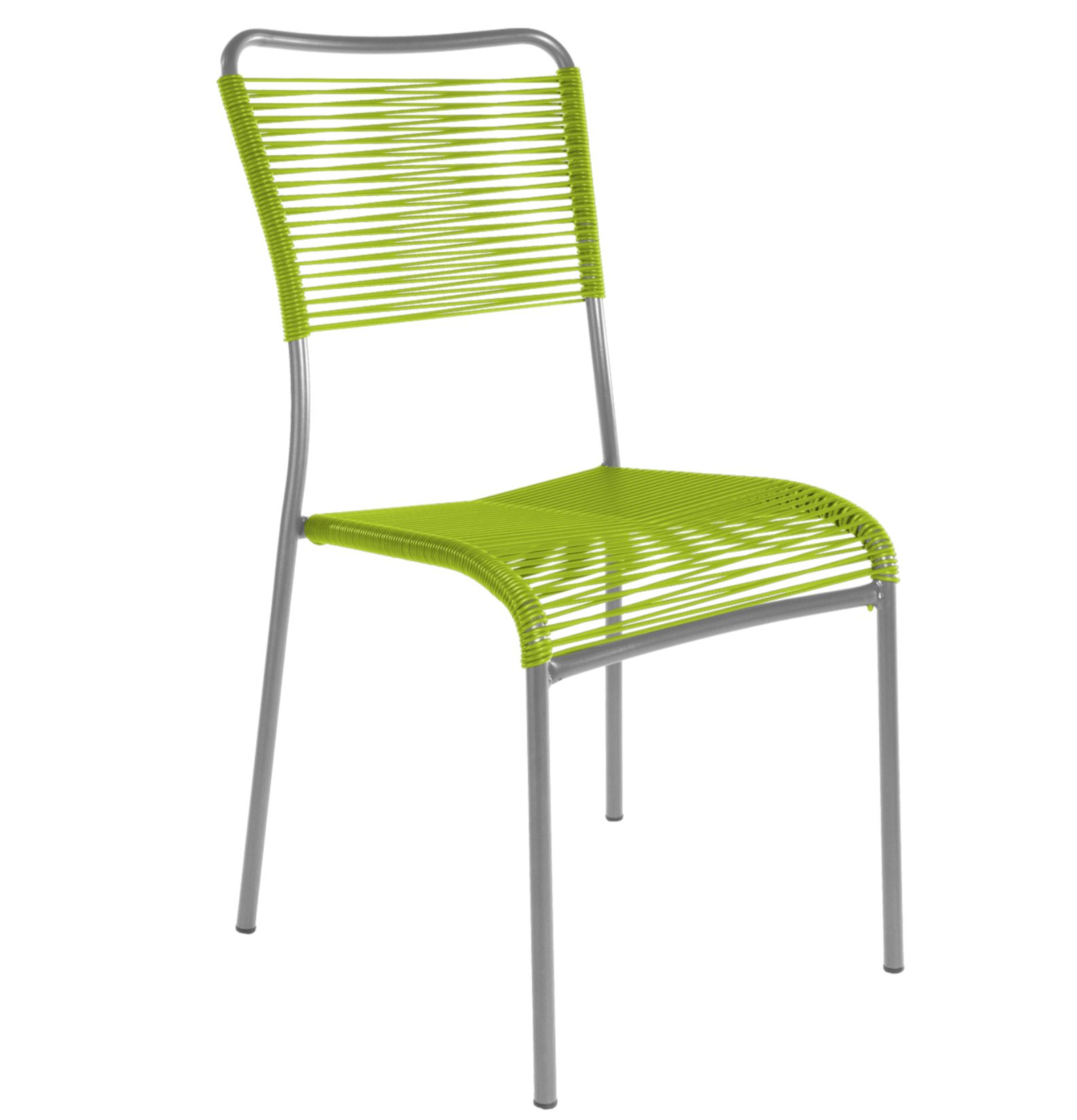 SpaghettiStuhl Säntis Schaffner / Farbe Hellgrün