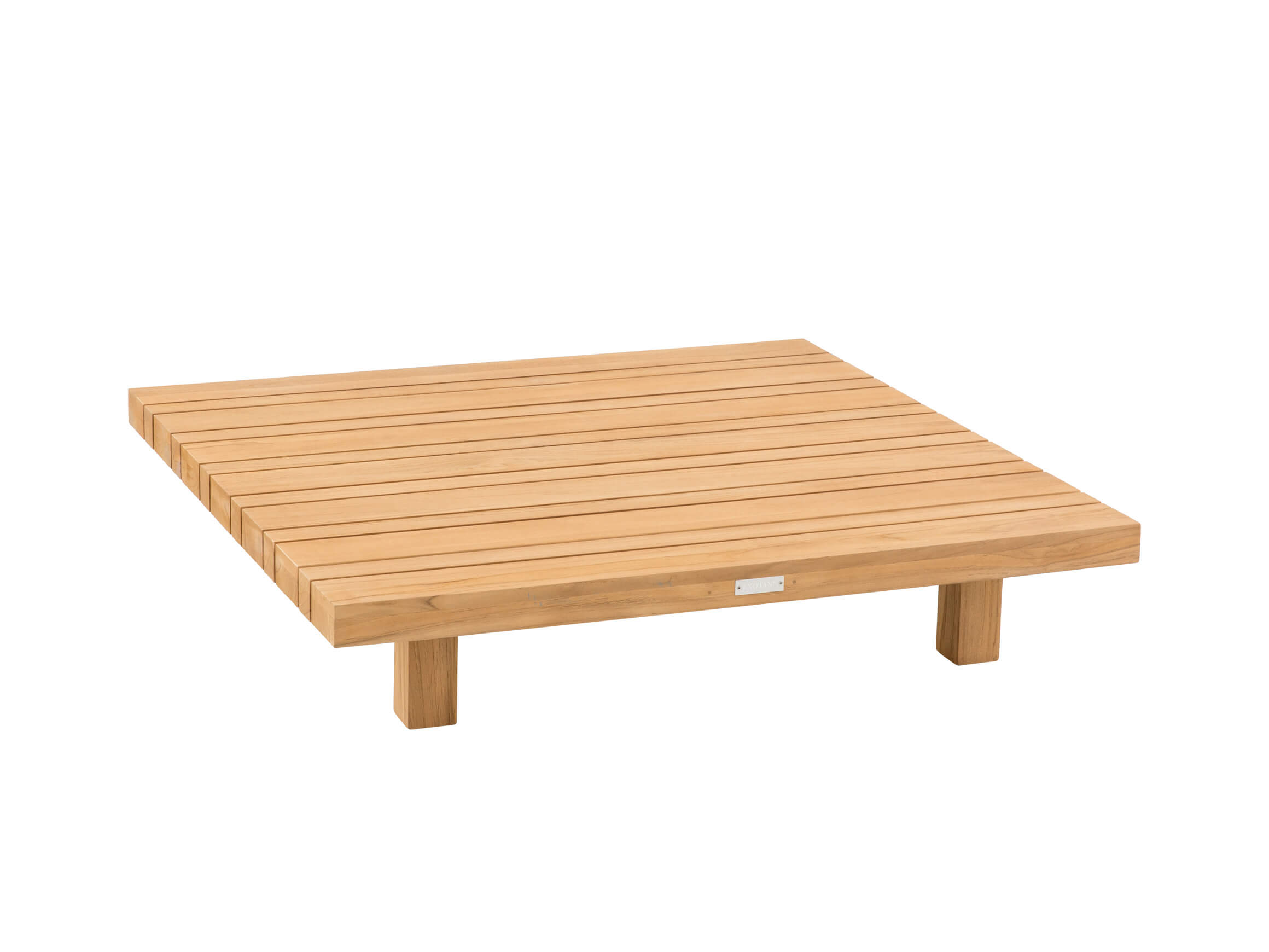 Clubtisch Parham, Teakholz, Massiv, b 98 cm t 100 cm h 20 cm