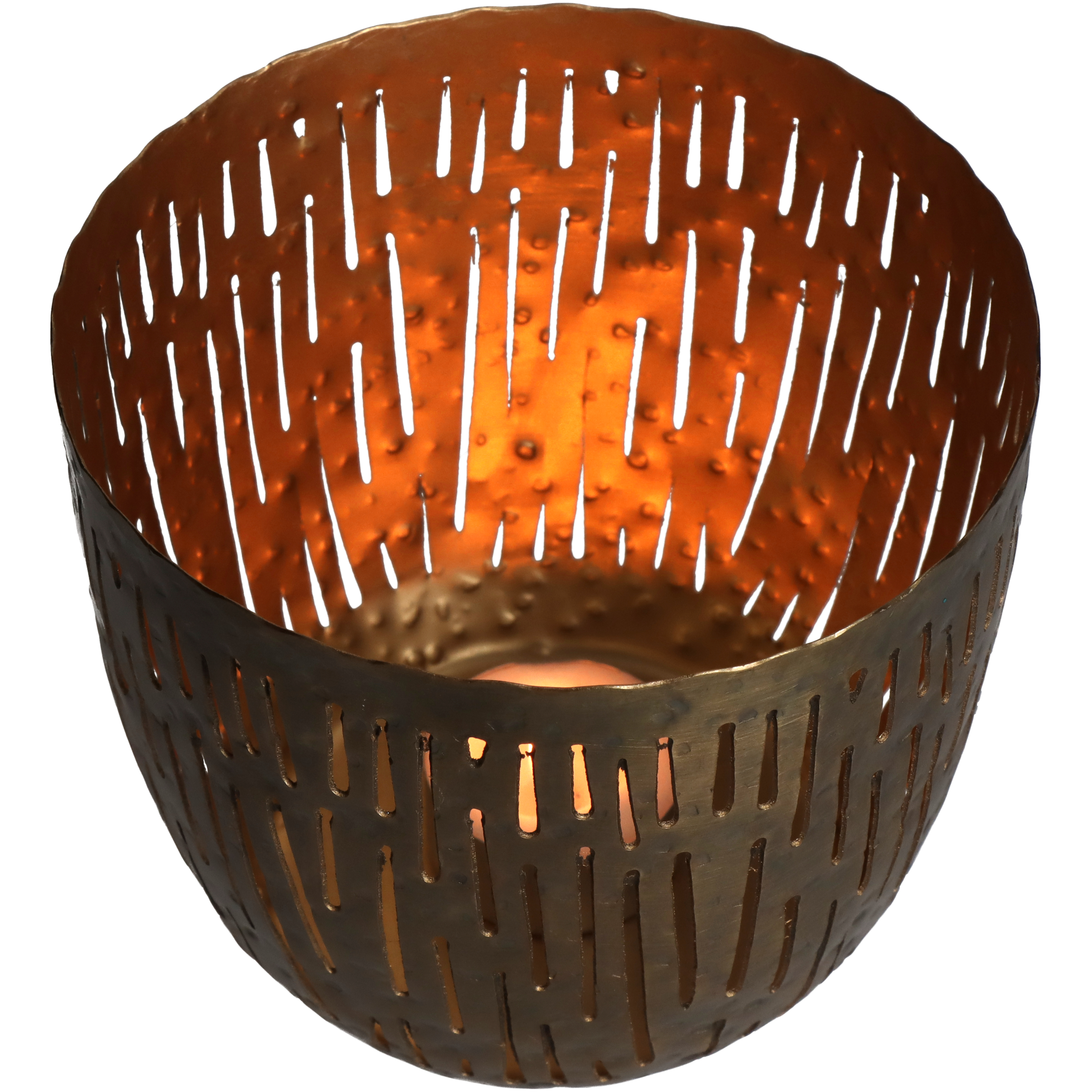 Windlicht Iron, Bronze H: 11 cm Kersten