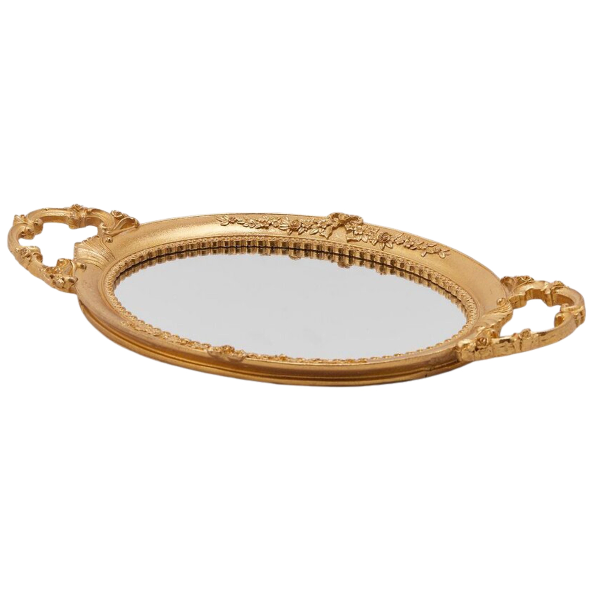 Spiegel Oval Gold H: 46 cm Edg