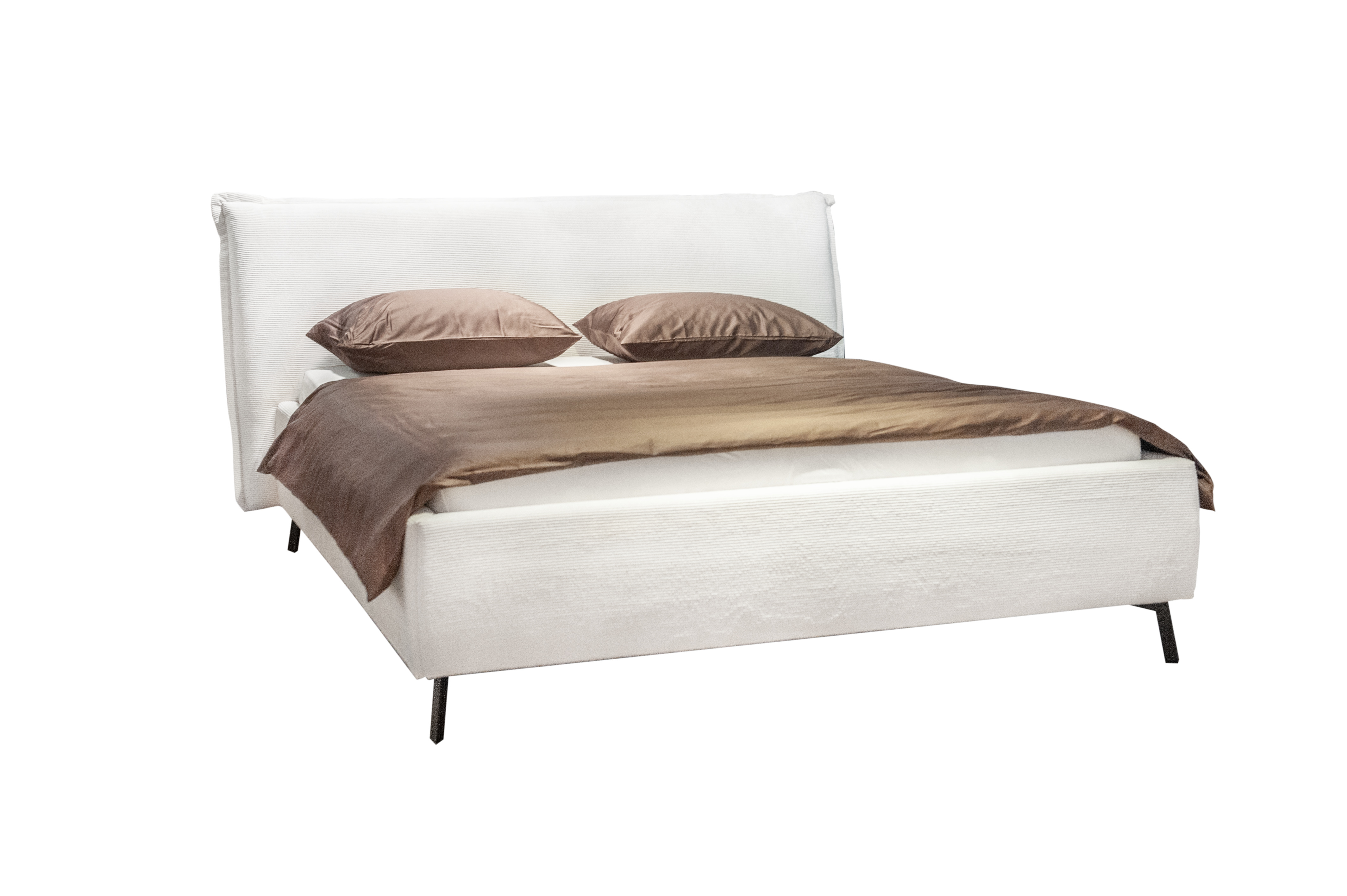 Polsterbett Ilano Candy / Farbe: Weiss / Bezugsmaterial: Stoff