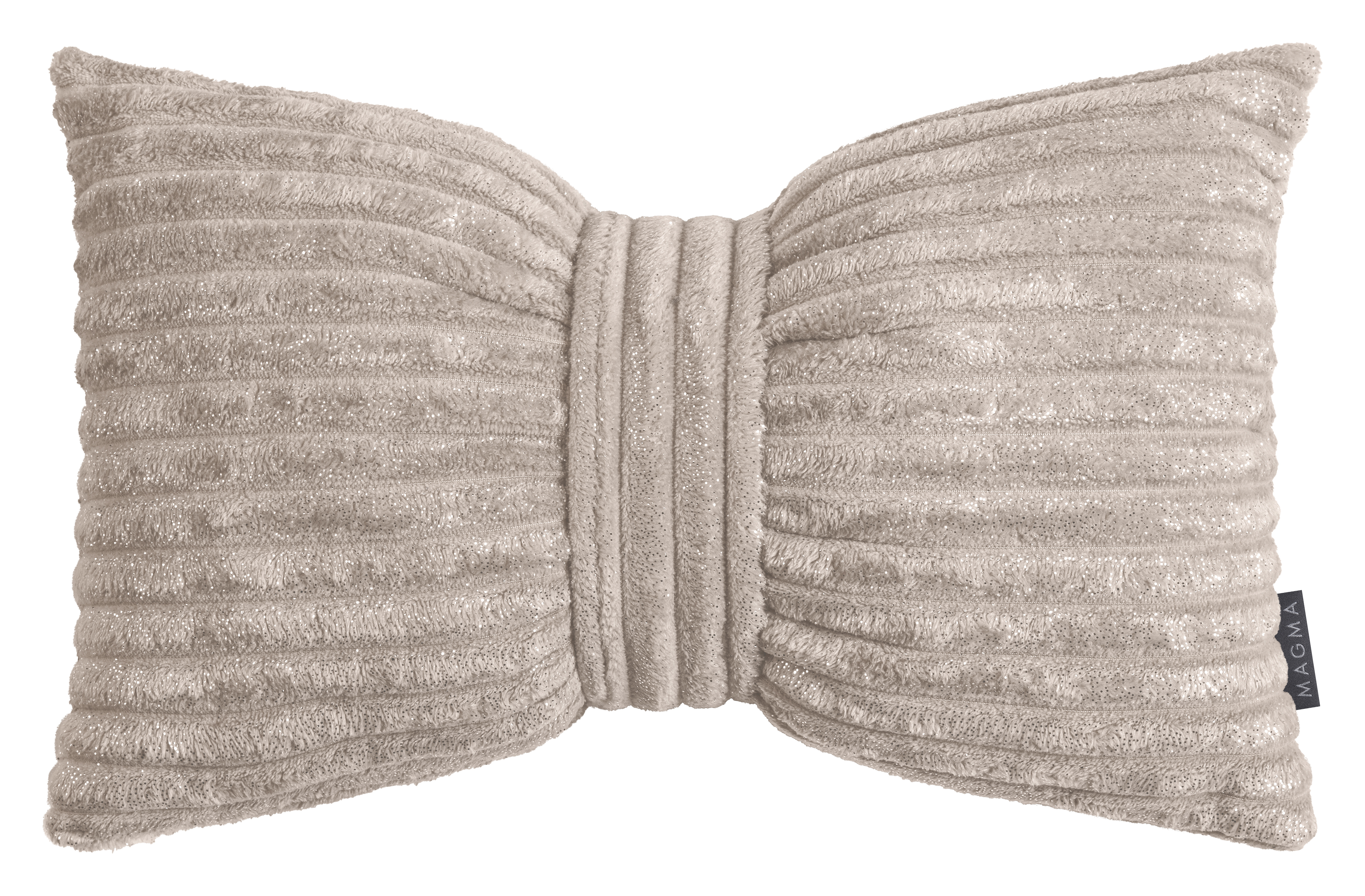 Kissen Silencio Schleife Magma / Farbe: Taupe