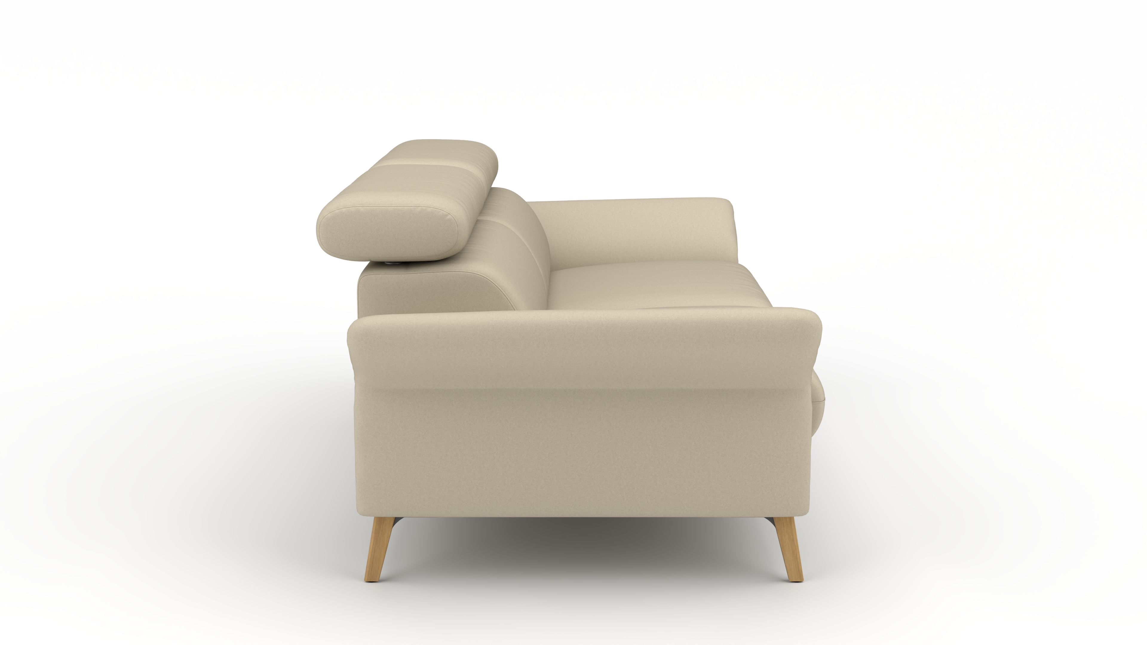 Sofa Mars - 2,5-Sitzer UrbanDesign / Farbe: Beige / Bezugsmaterial: Stoff