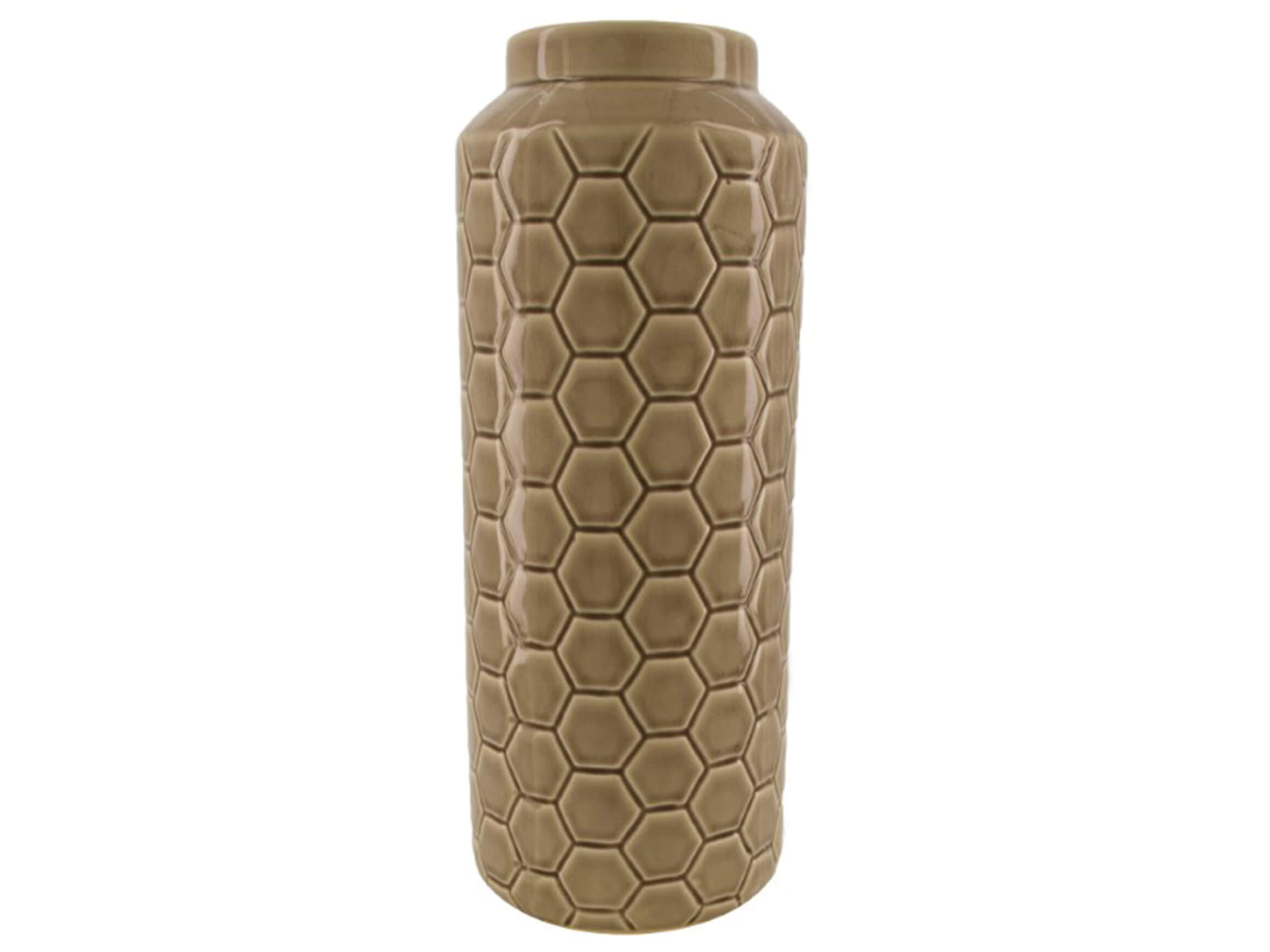 Dijk Vase Wabe Grau D: 40 cm  | Schubiger Möbel