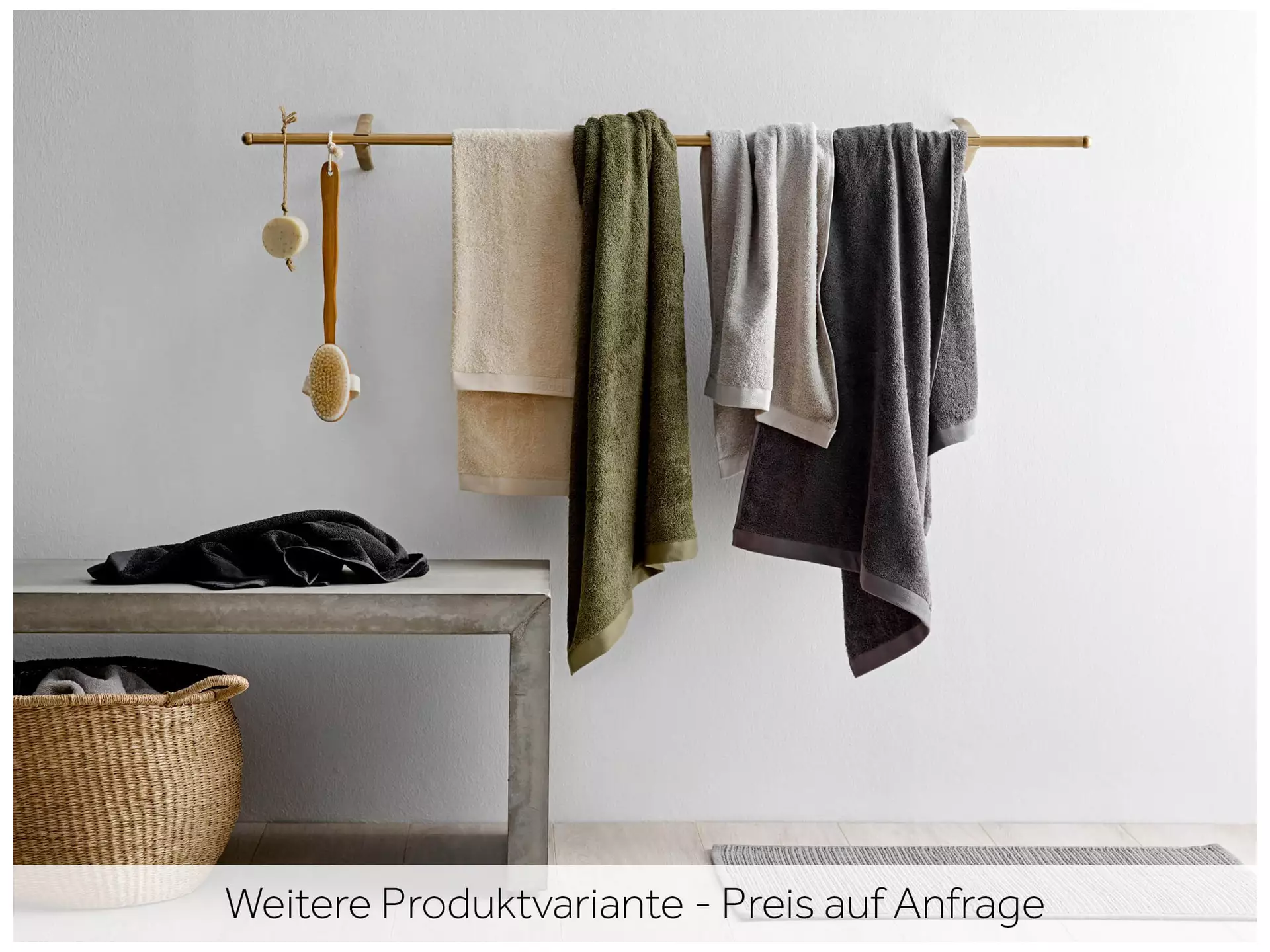 Handtuch Comfort 50 x 100 cm, Blaugrau Alltron / Farbe: Blaugrau