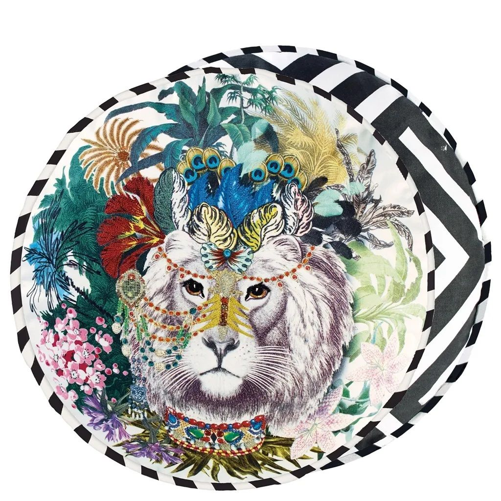 Kissen Jungle King - Opiat Designers Guild / Farbe: Mehrfarbig von Christian Lacroix