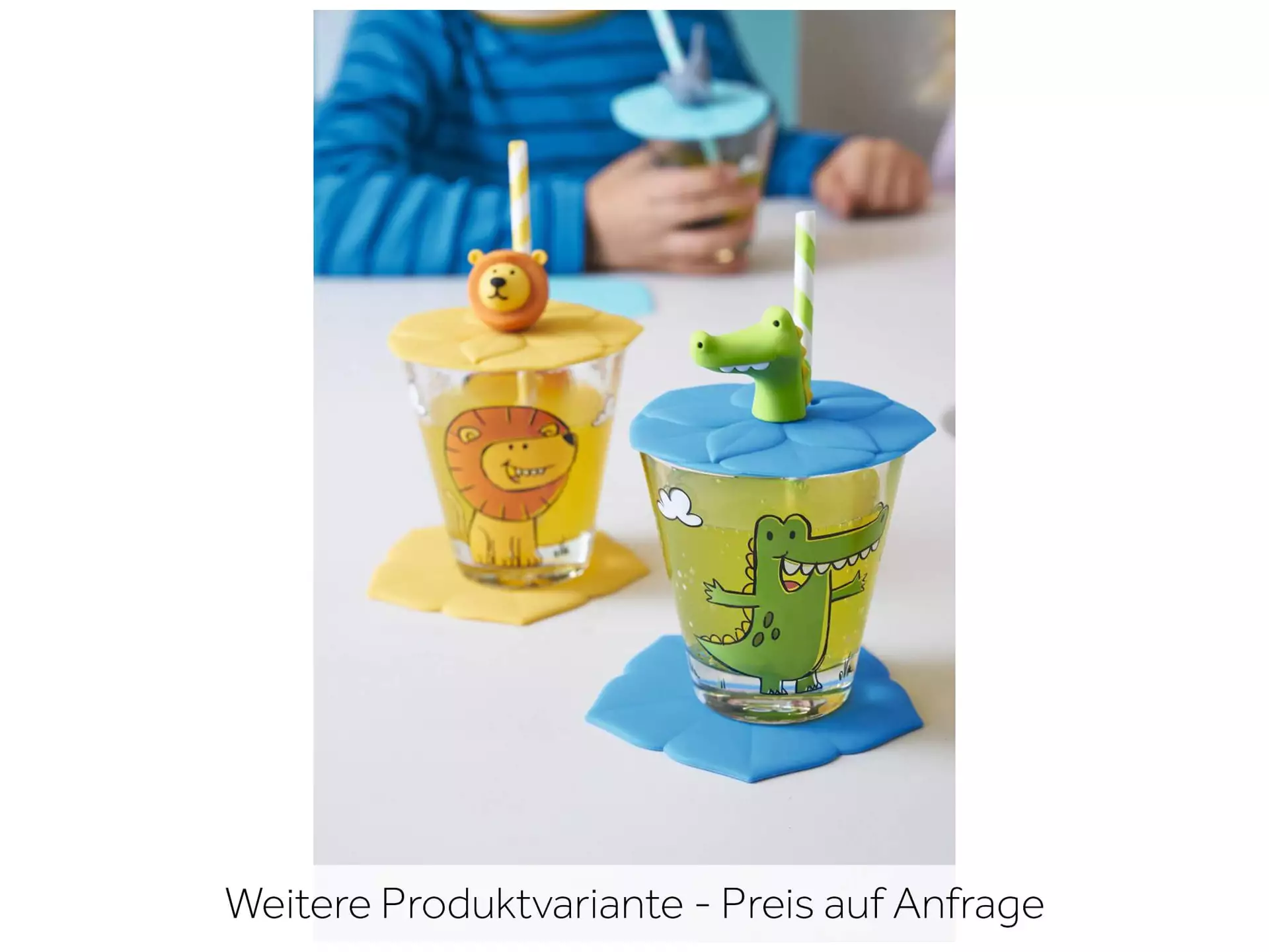 Leonardo Trinkglas Für Kinder Bambini Krokodil, 215 Ml, 3-teilig