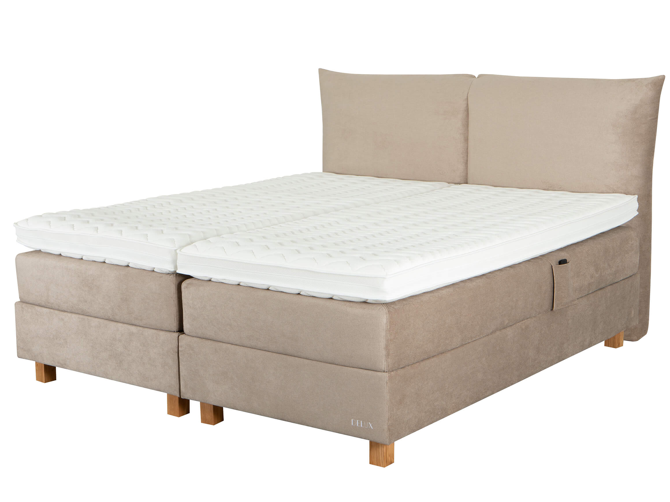 Delux Scandinavia Boxspringbett Tonsberg Braun | Schubiger Möbel