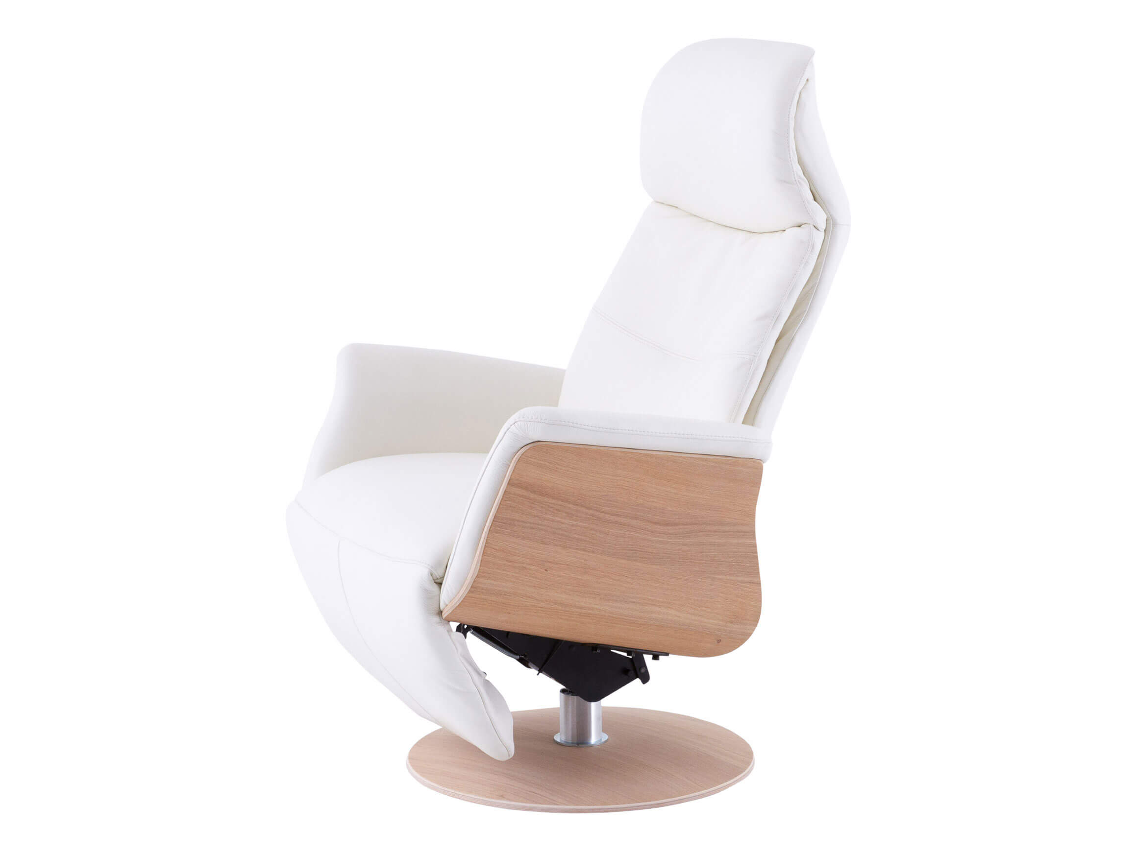 Relaxer Port Macquarie, Leder, Gelb, Sternfuss Schwarz,