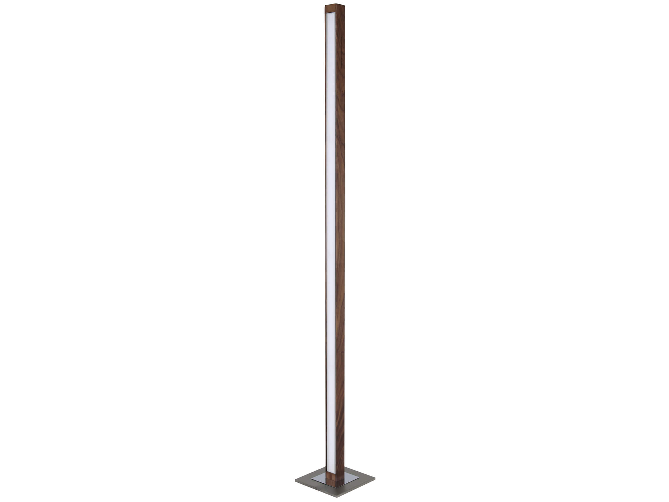 Stehlampe Leana Nussbaum b: 20cm, Leuchte: Nickel Matt Gebürstet
