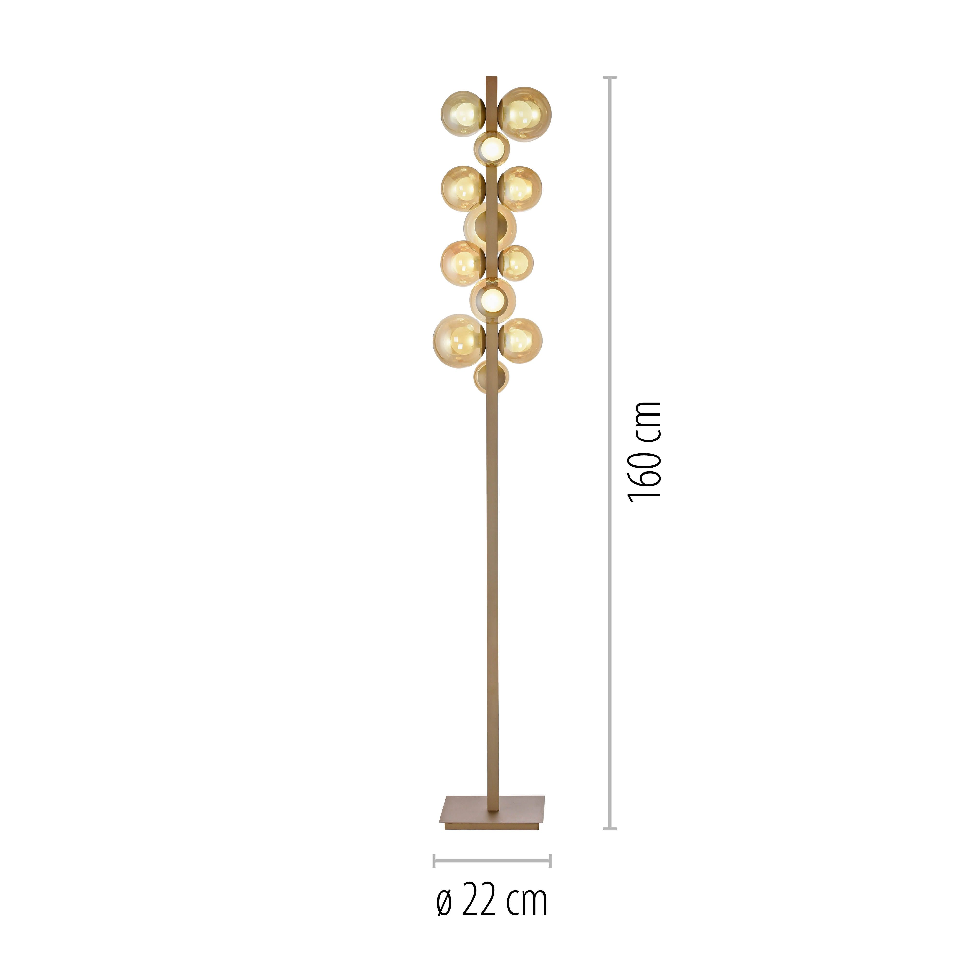 Stehlampe Amber Shine H: 160 cm Ribaglob