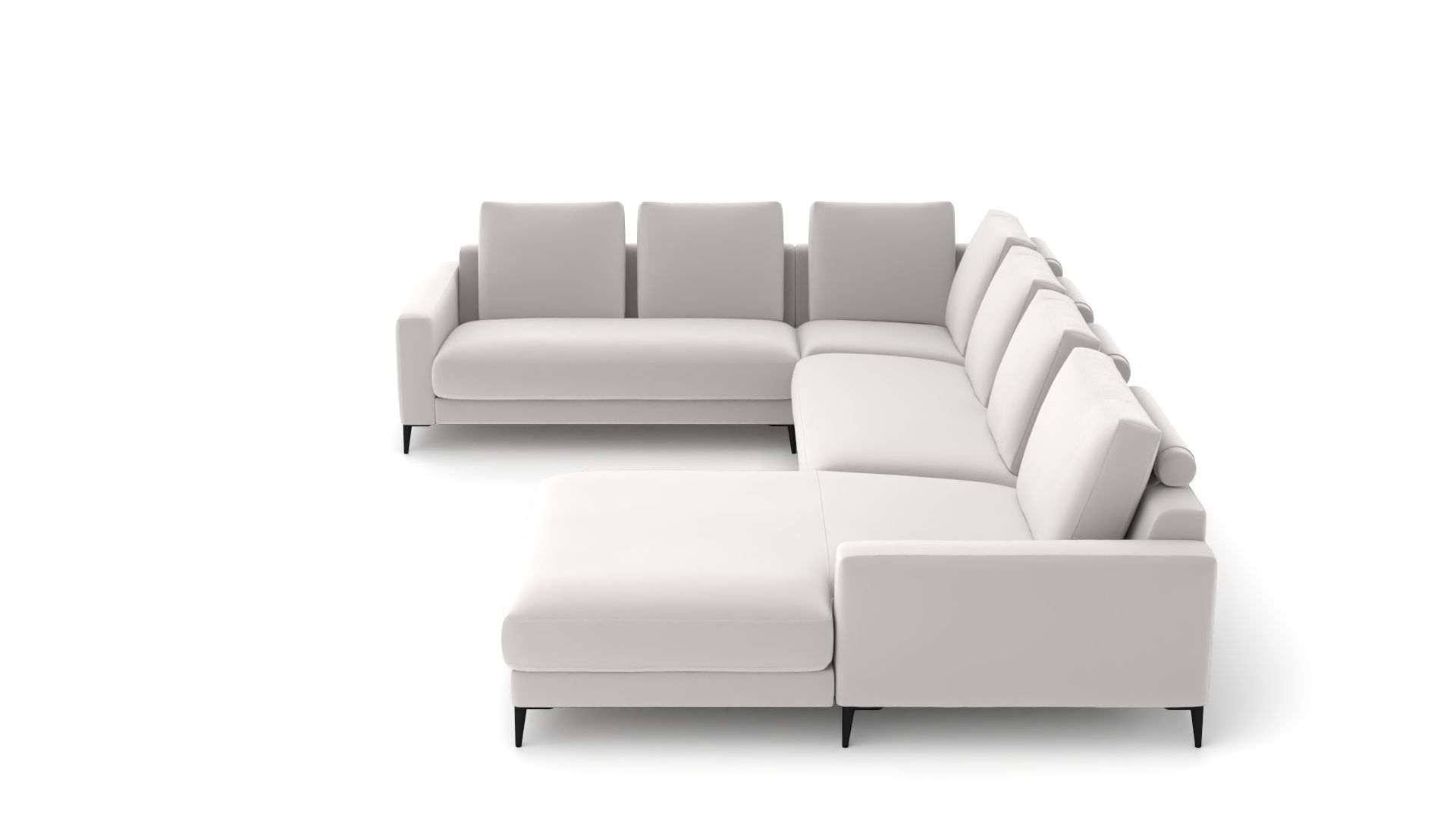 Wohnlandschaft Mercury links – modern, grosszügig, bequem