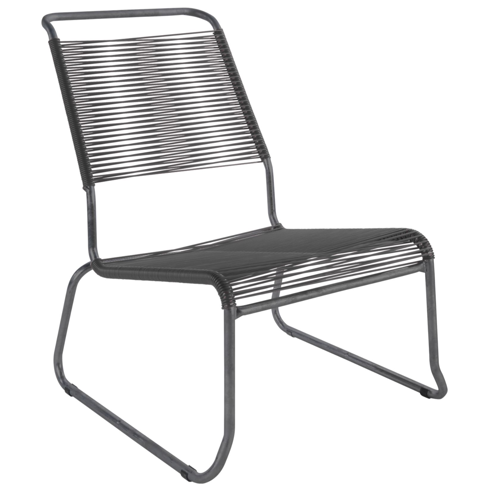 Schaffner Spaghetti-Kufen-Lounger Säntis Hochlehner Grau | Schubiger Möbel