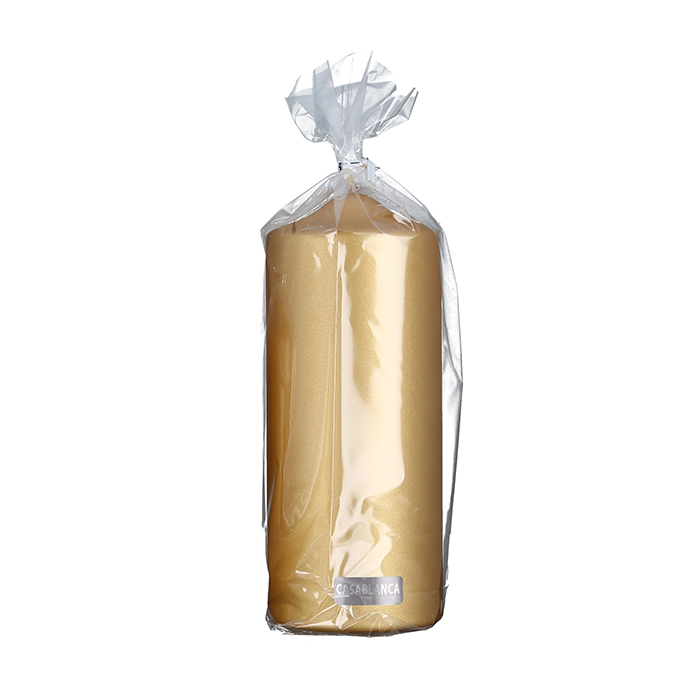 Stumpenkerzen Metallic Gilde