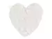 Kissen Fluffy Hearts, Weiss 40x35 cm Magma