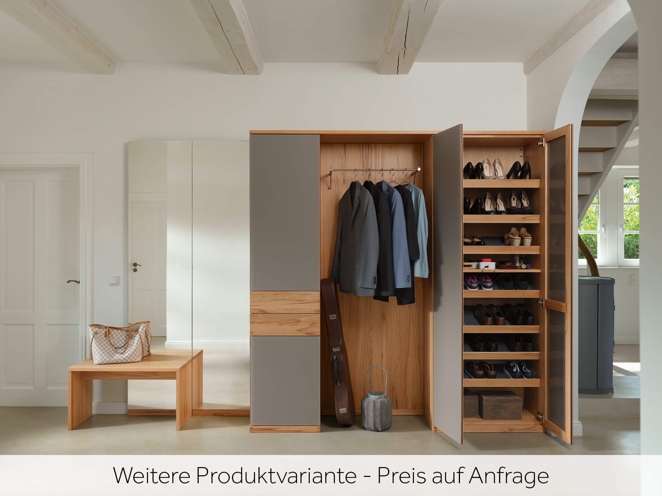 Wandpaneel Cubus Team 7 / Farbe: Eiche Chrom