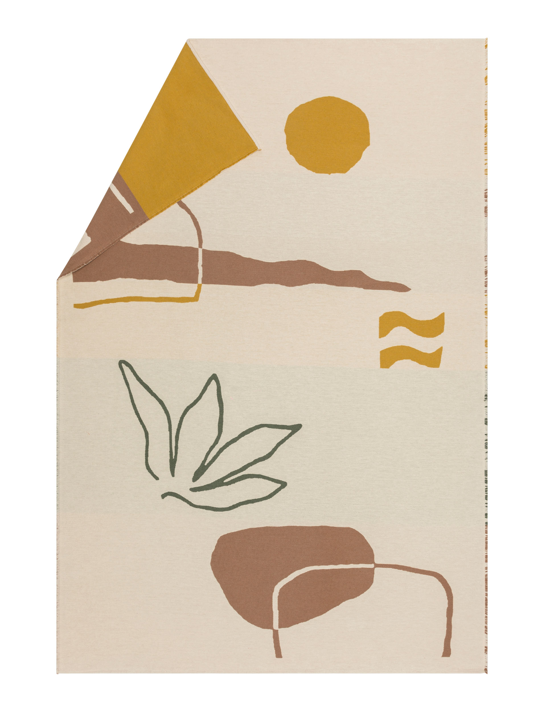 Plaid Nova Bild, Rohweiss 145 x 220 cm Sander AG