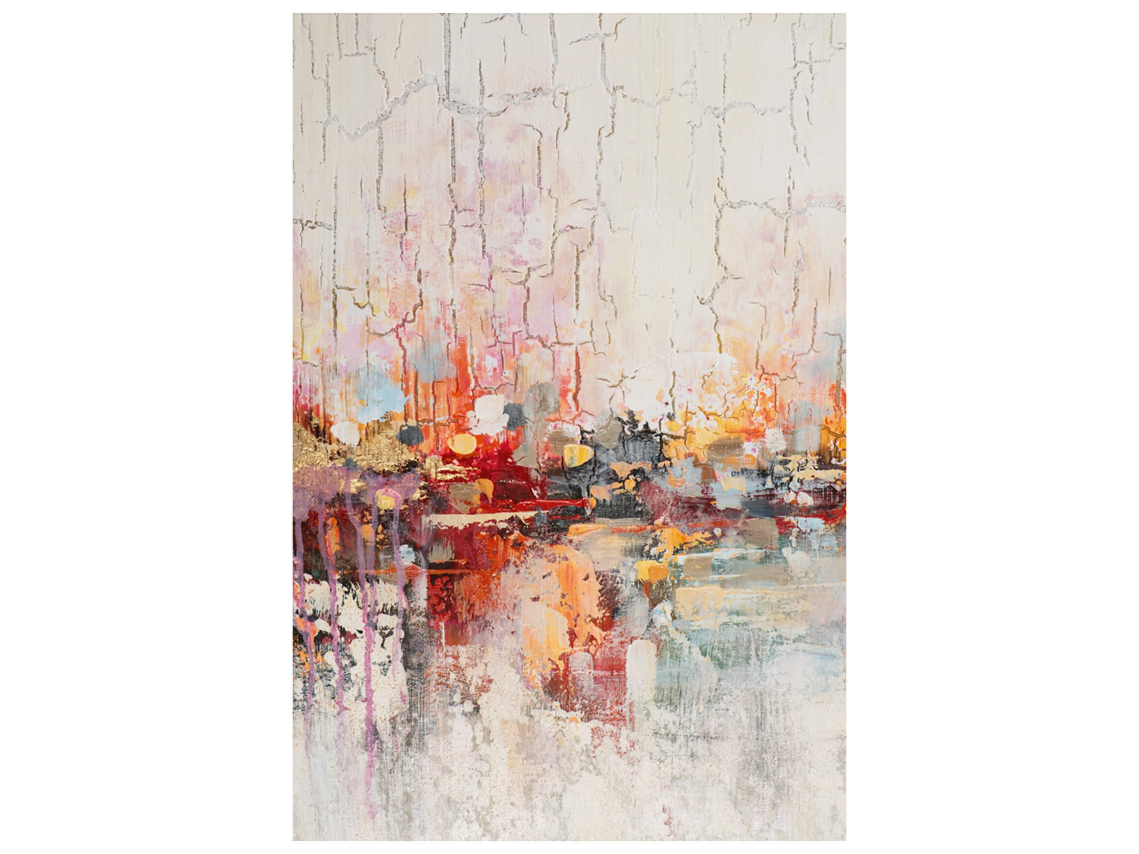 Bild mit Rahmen Abstrakt mit Orange image LAND